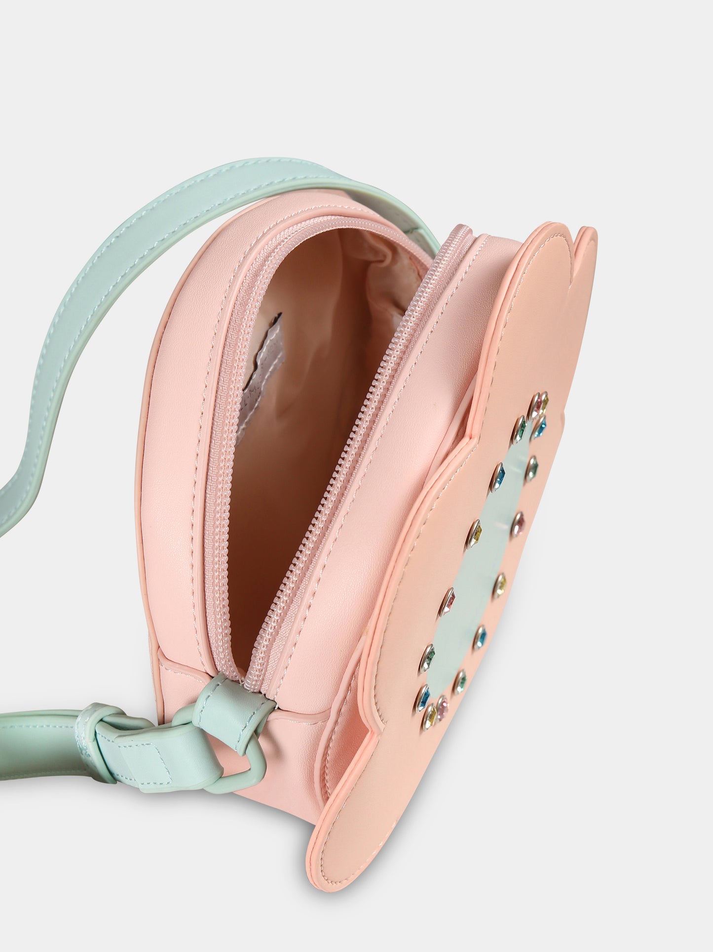 Borsa rosa per bambina con cristalli,Stella Mccartney Kids,TU0B68 Z0699 508