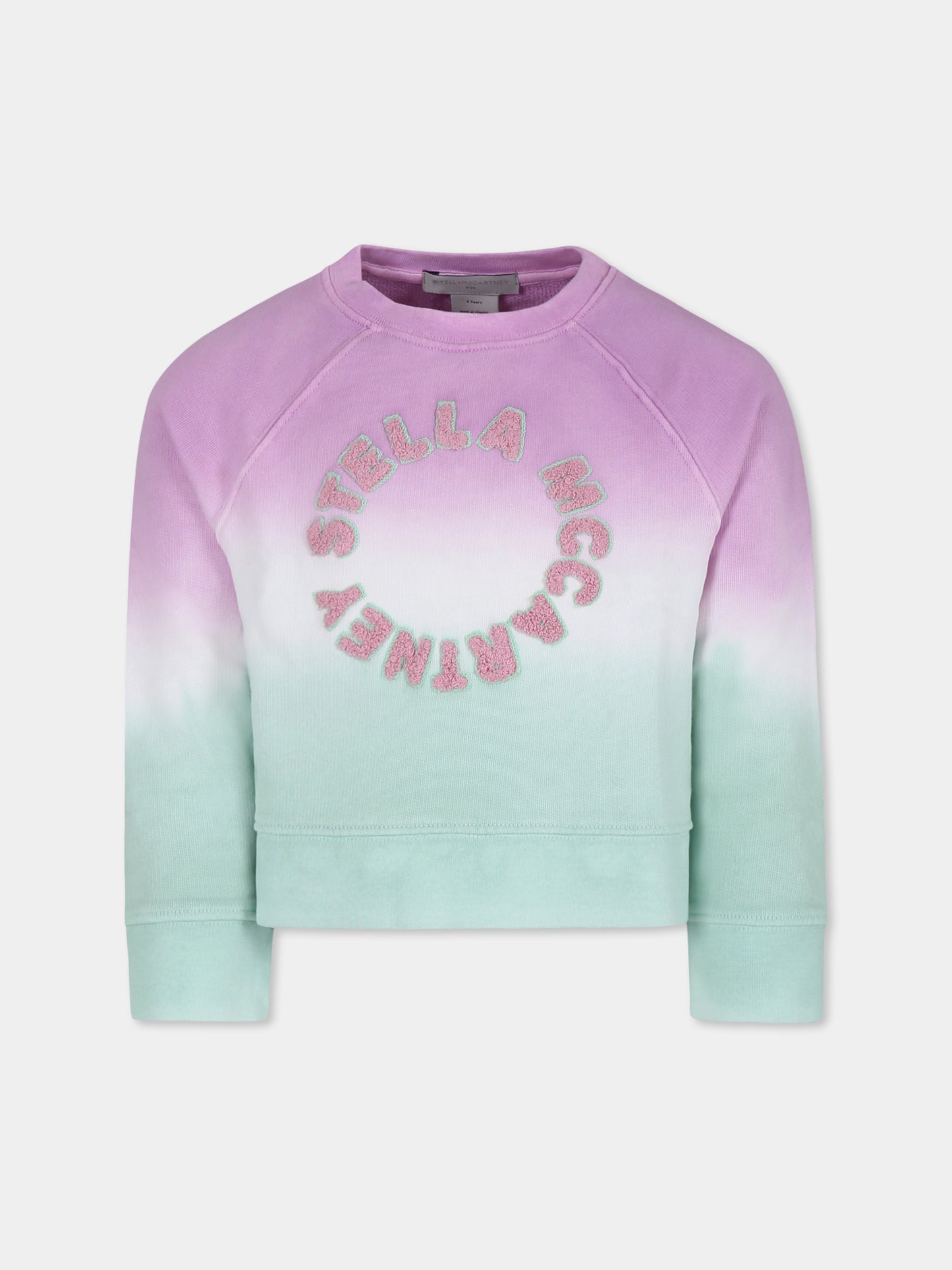 Felpa viola per bambina con logo,Stella Mccartney Kids,TU4B00 Z0499 999