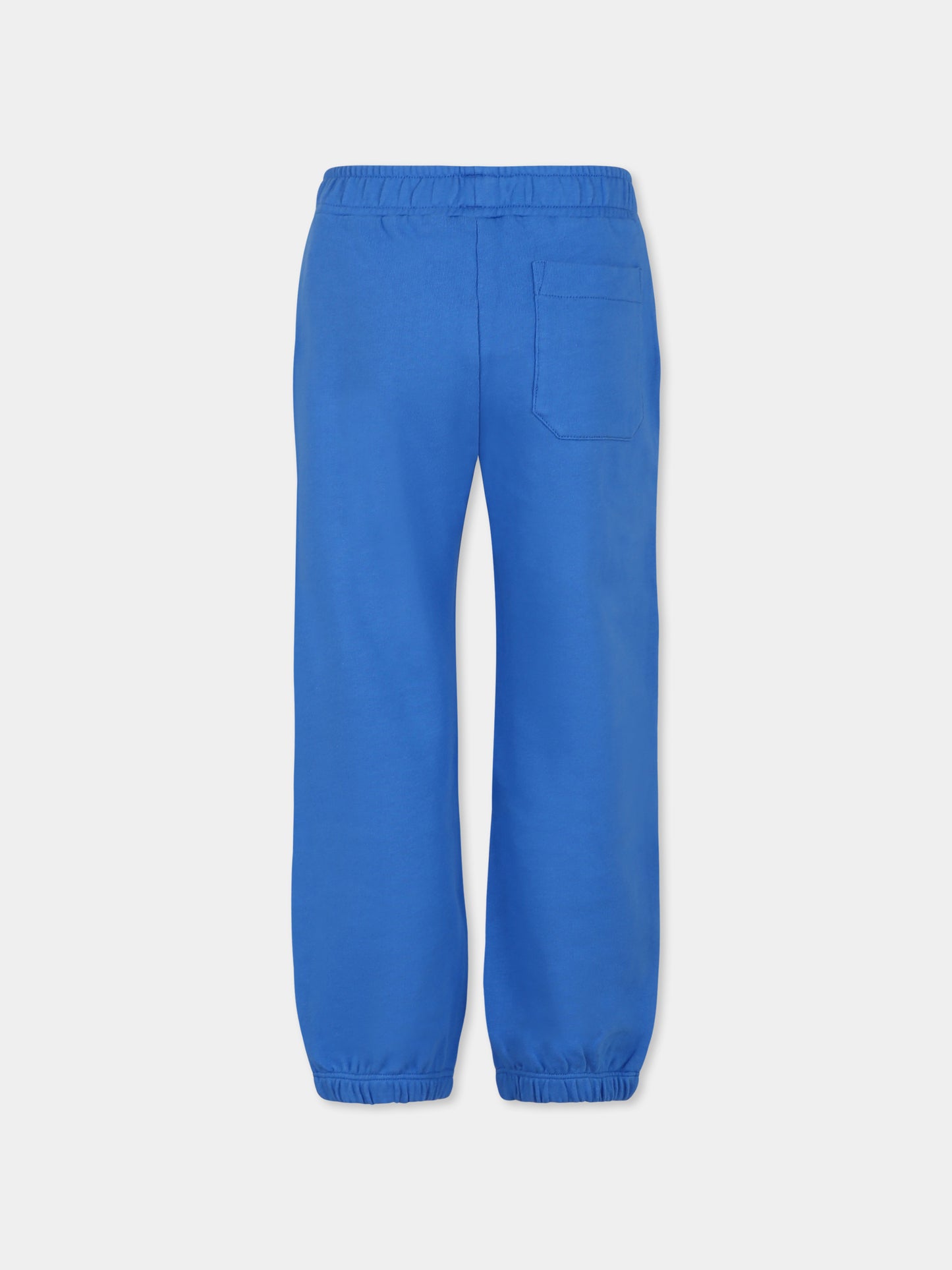 Pantaloni azzurri per bambino con logo,Stella Mccartney Kids,TU6R00 Z0499 662