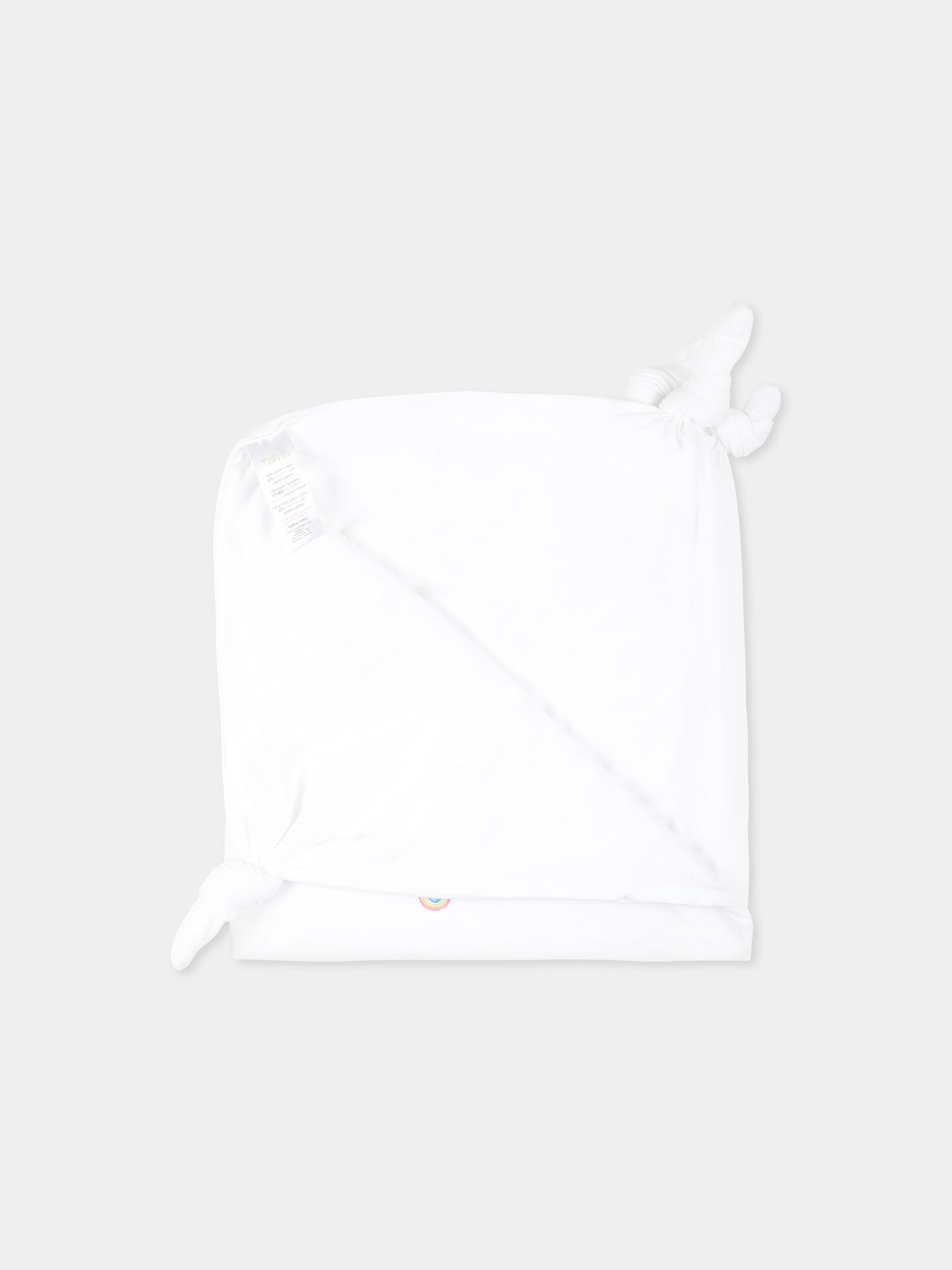 Coperta bianca per neonati con api e arcobaleno,Nanán,E25016B