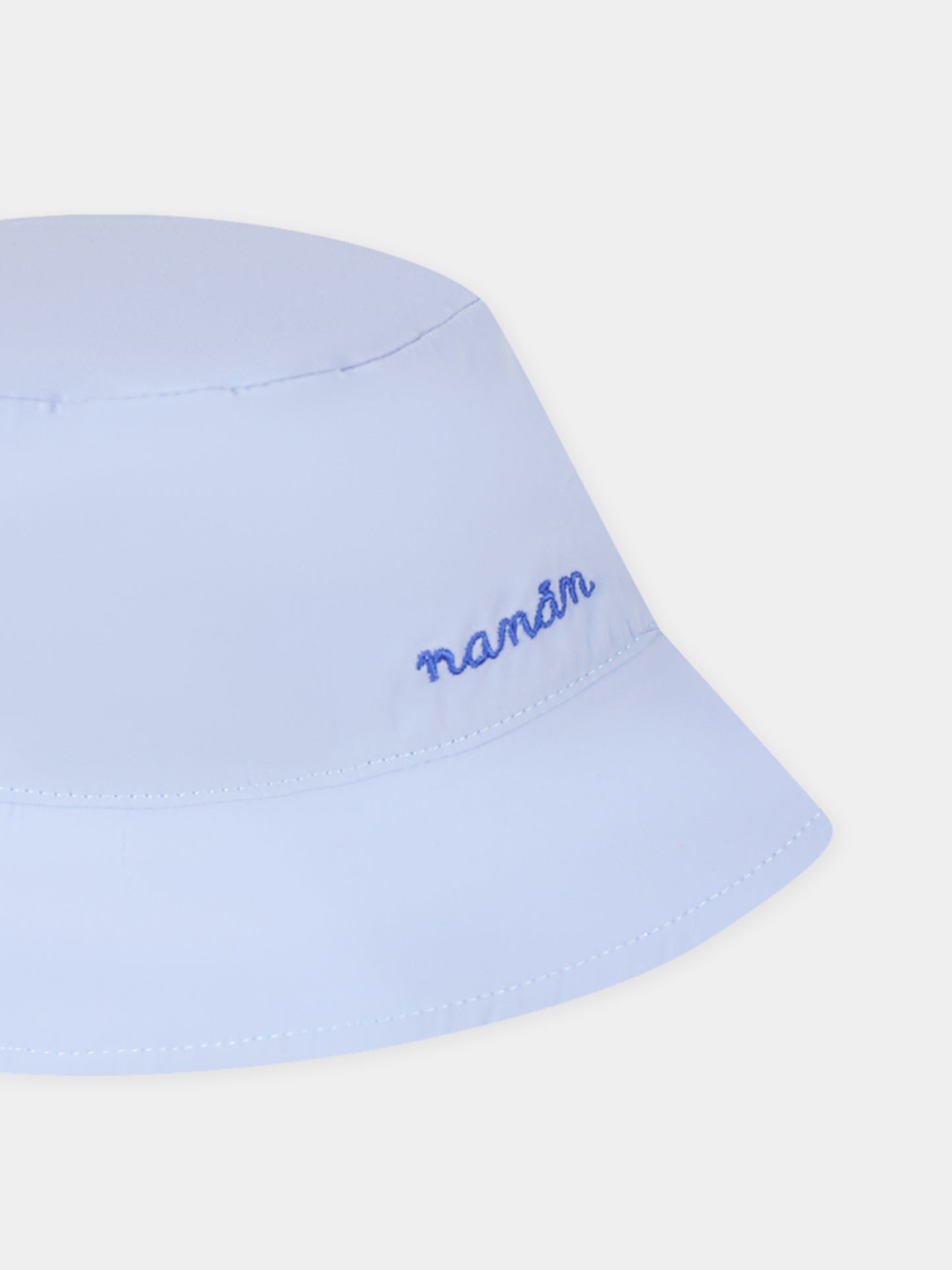Cloche celeste per neonato con logo