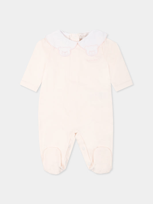 Tutina rosa per neonata con orsetti e logo,Nanán,E25576R