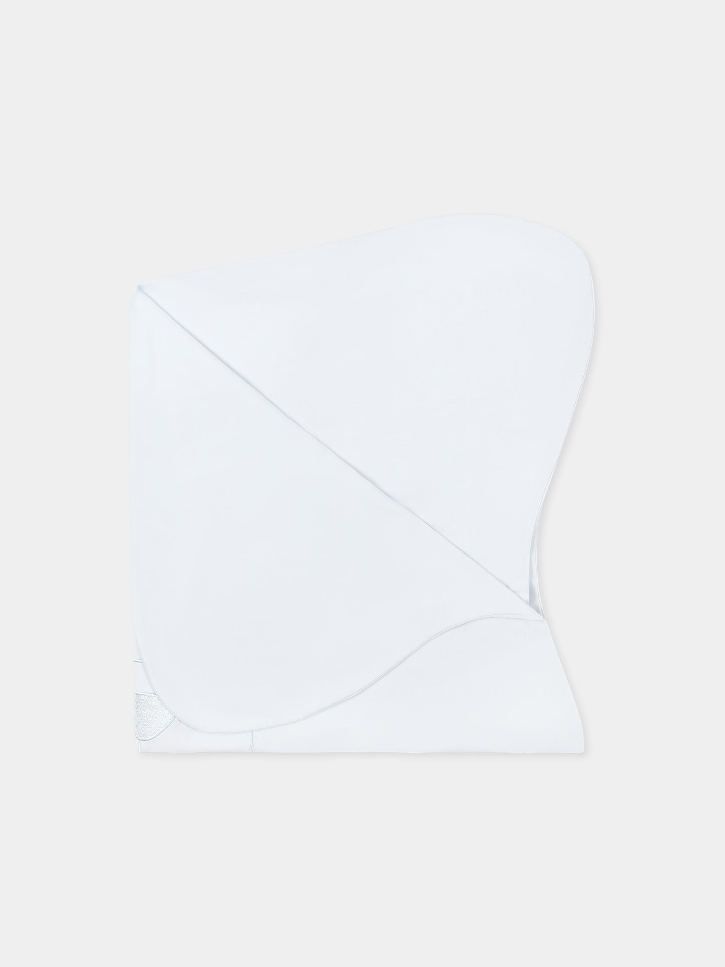 Coperta celeste per neonato con orsetto