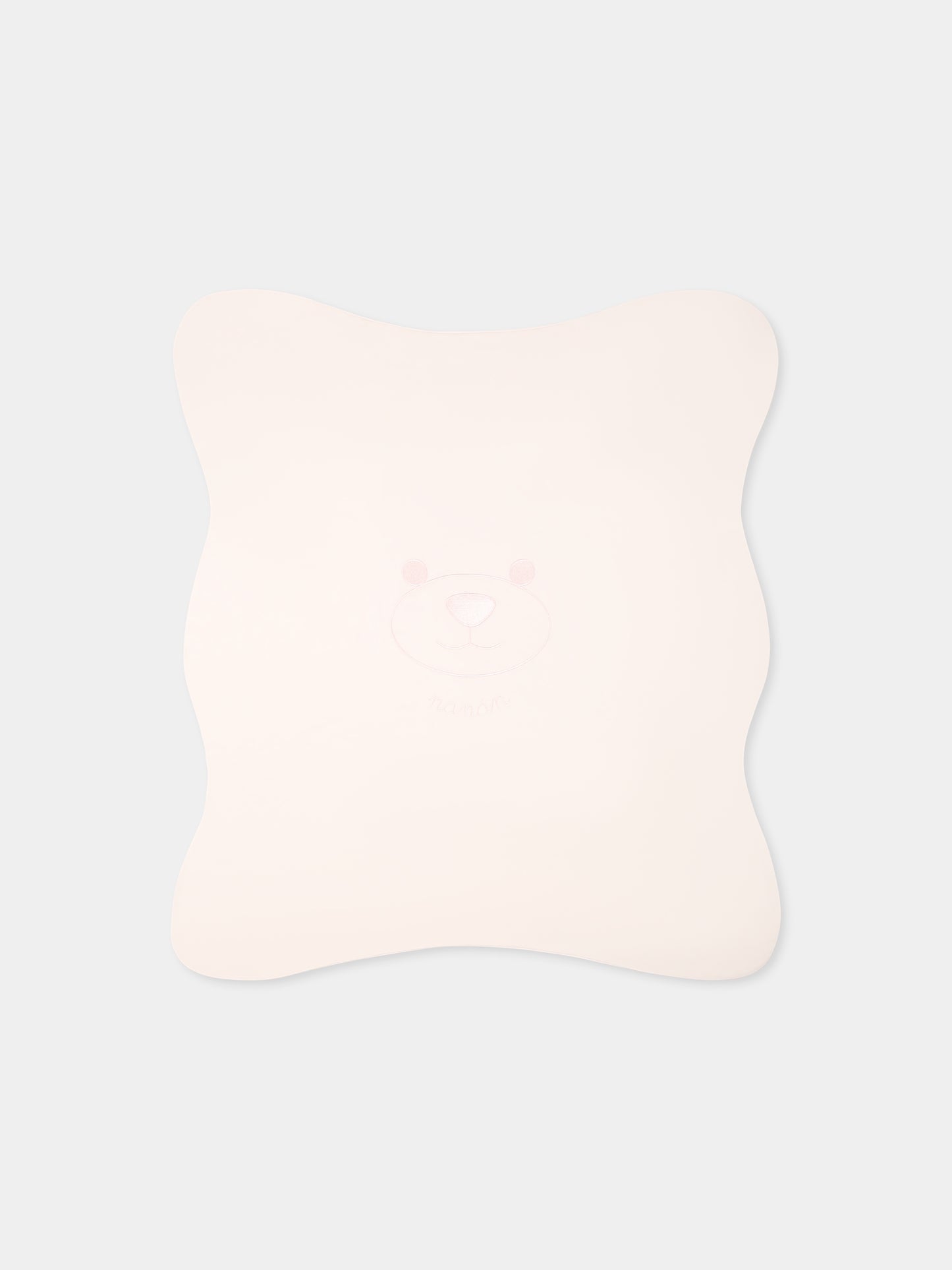 Coperta rosa per neonata con orsetto