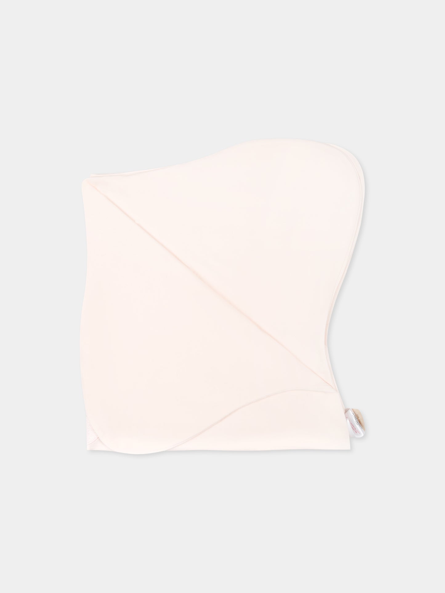 Coperta rosa per neonata con orsetto