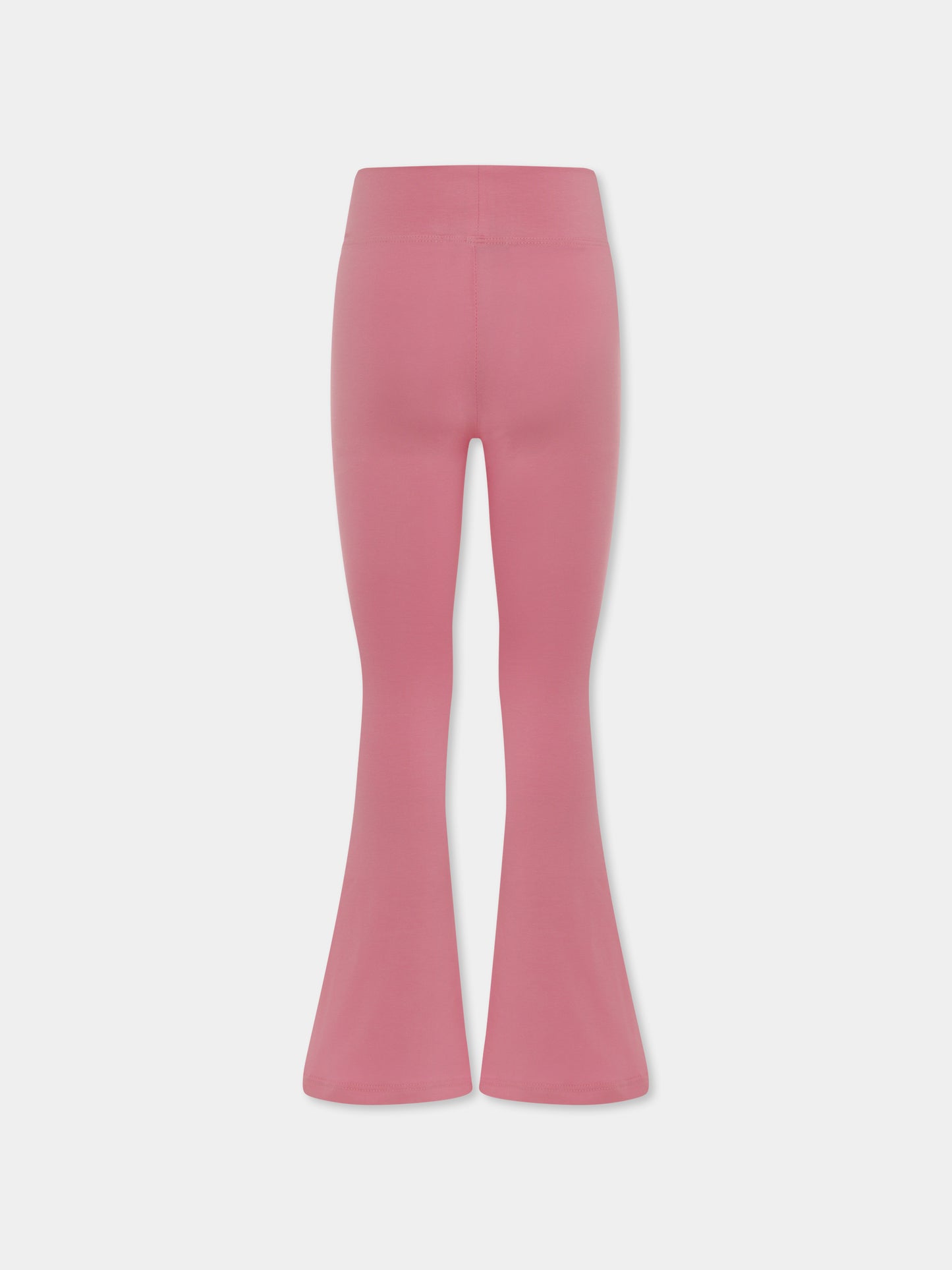 Leggings rosa per bambina con logo