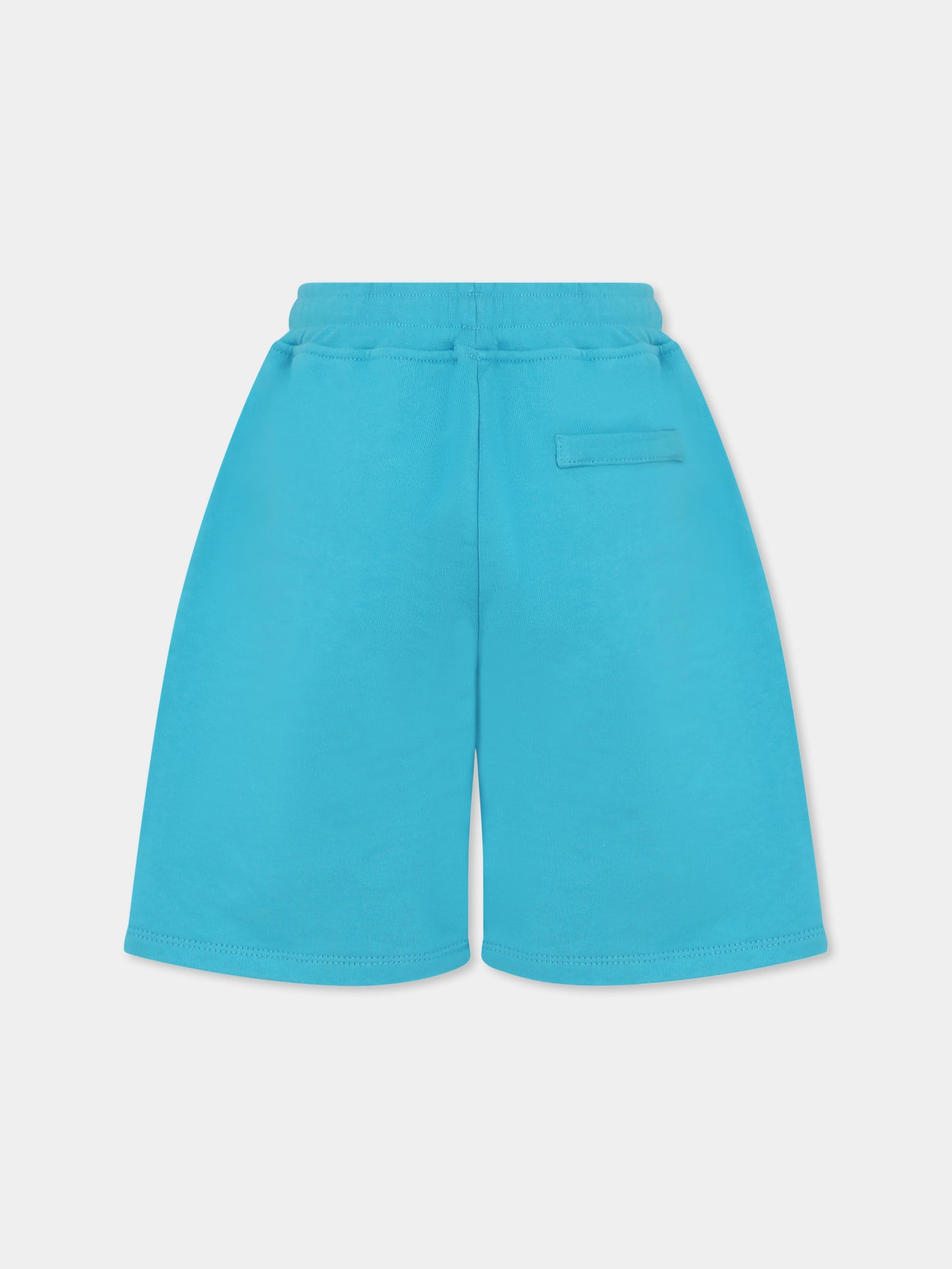 Shorts verdi per bambino con scimmia e mostri maori,Mousse Kids,SKBF383E