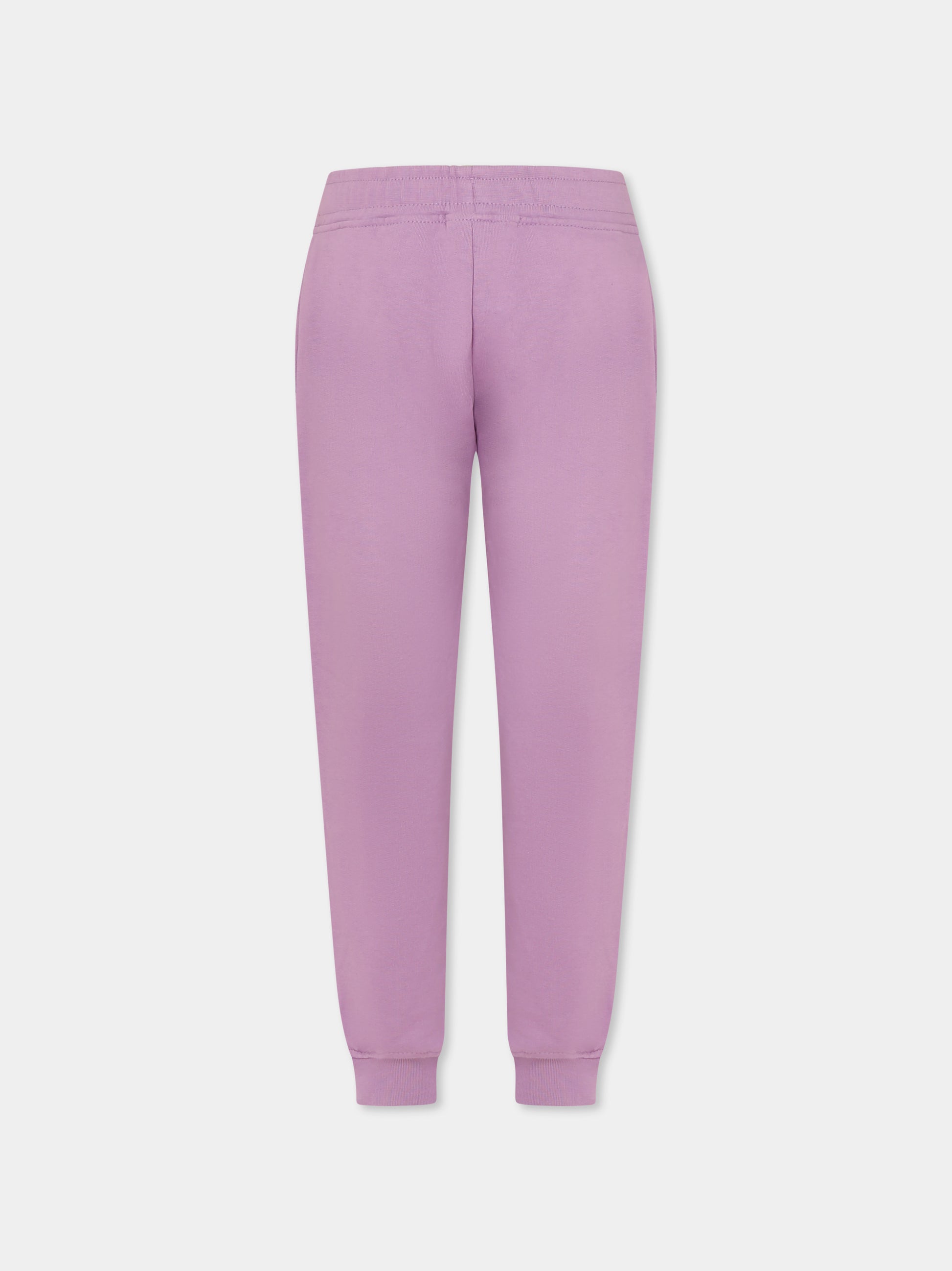 Pantaloni viola per bambina con bambola,Mousse Kids,SKPF374L