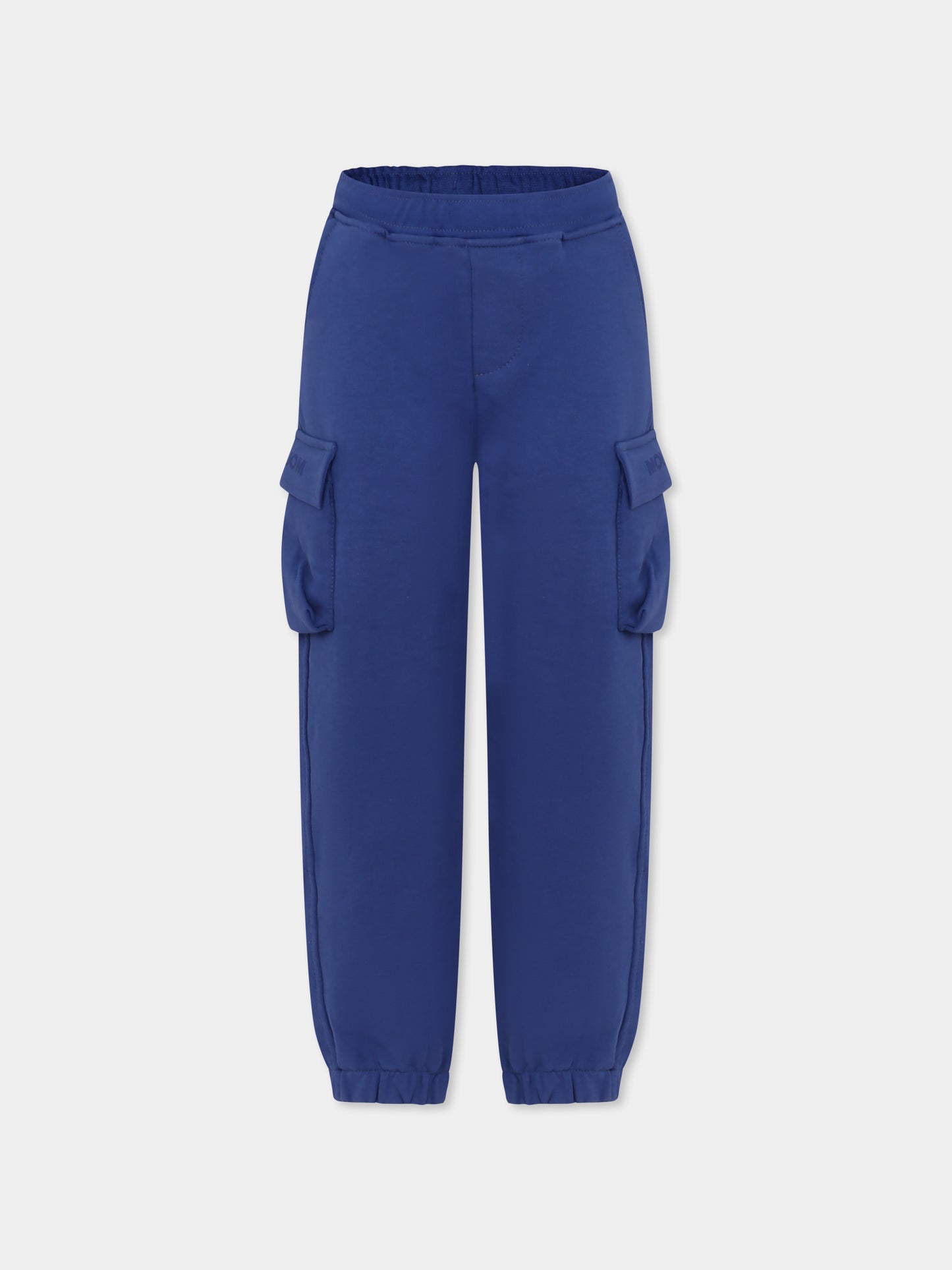 Pantaloni blu per bambino con logo,Mousse Kids,SKPCROL