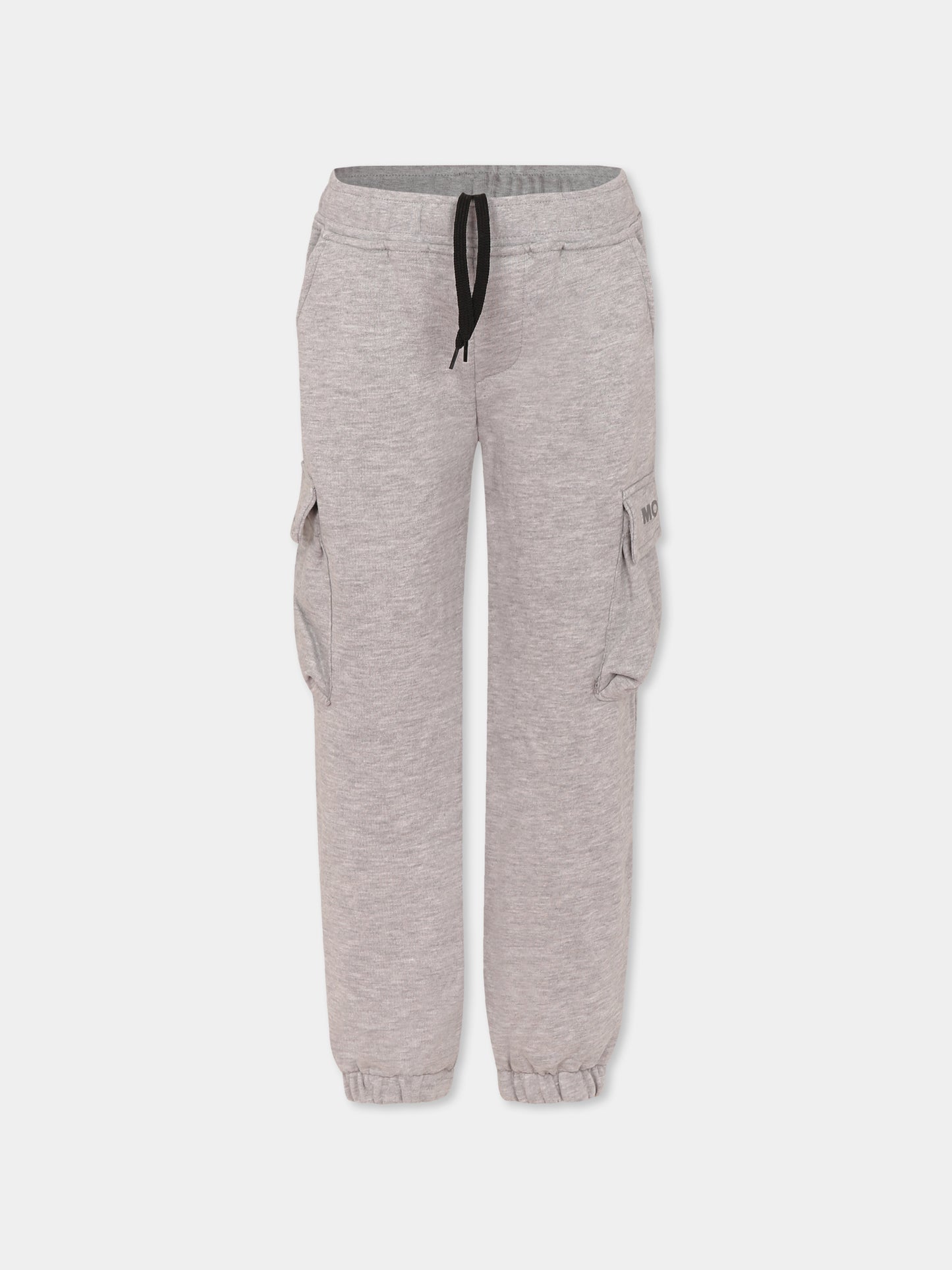 Pantaloni grigi per bambino con logo,Mousse Kids,SKPCML