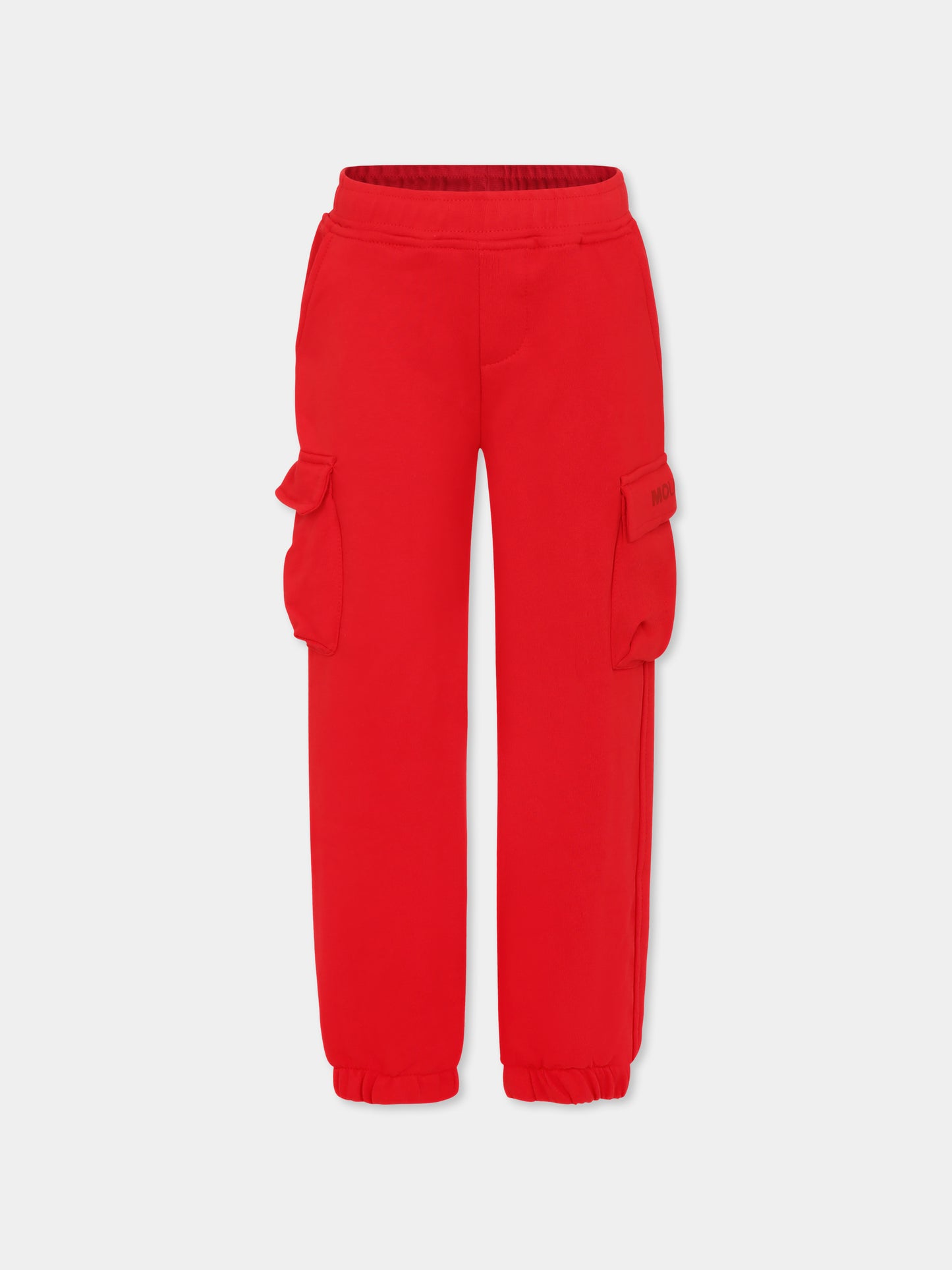 Pantaloni rossi per bambino con logo,Mousse Kids,SKPCRL