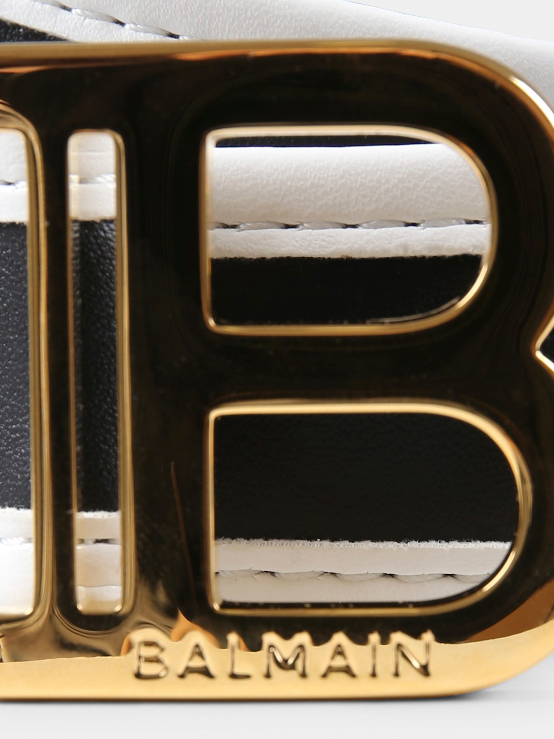 Cintura nera per bambina con logo,Balmain Kids,BT0Q61 Z0847 930BC