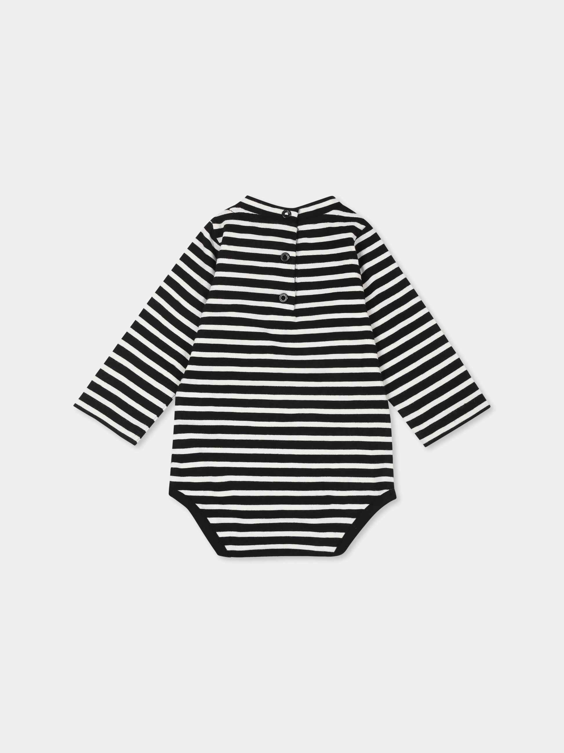 Set body multicolor per neonati con logo,Balmain Kids,BTB570 Z1571 102NE