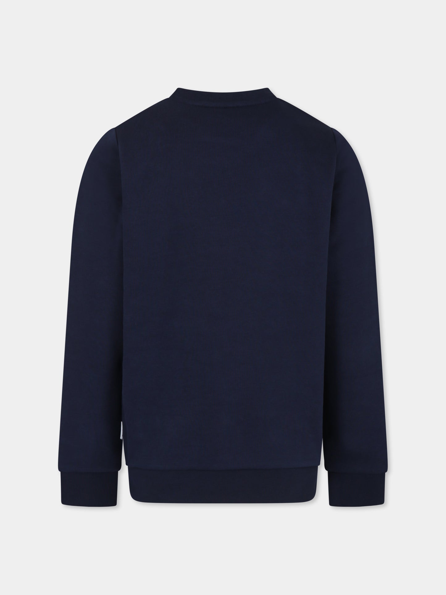 Maglione blu per bambino con logo,Boss,J25Q12 849