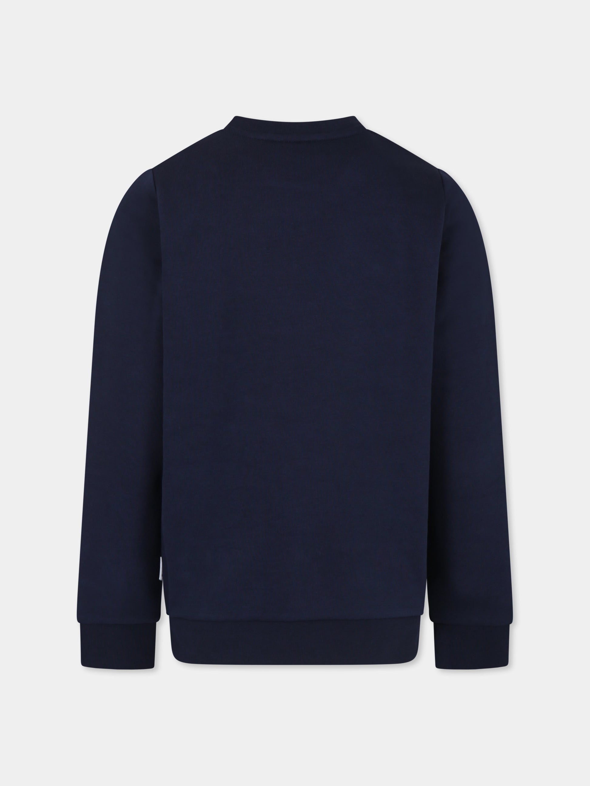 Maglione blu per bambino con logo,Boss,J25Q12 849