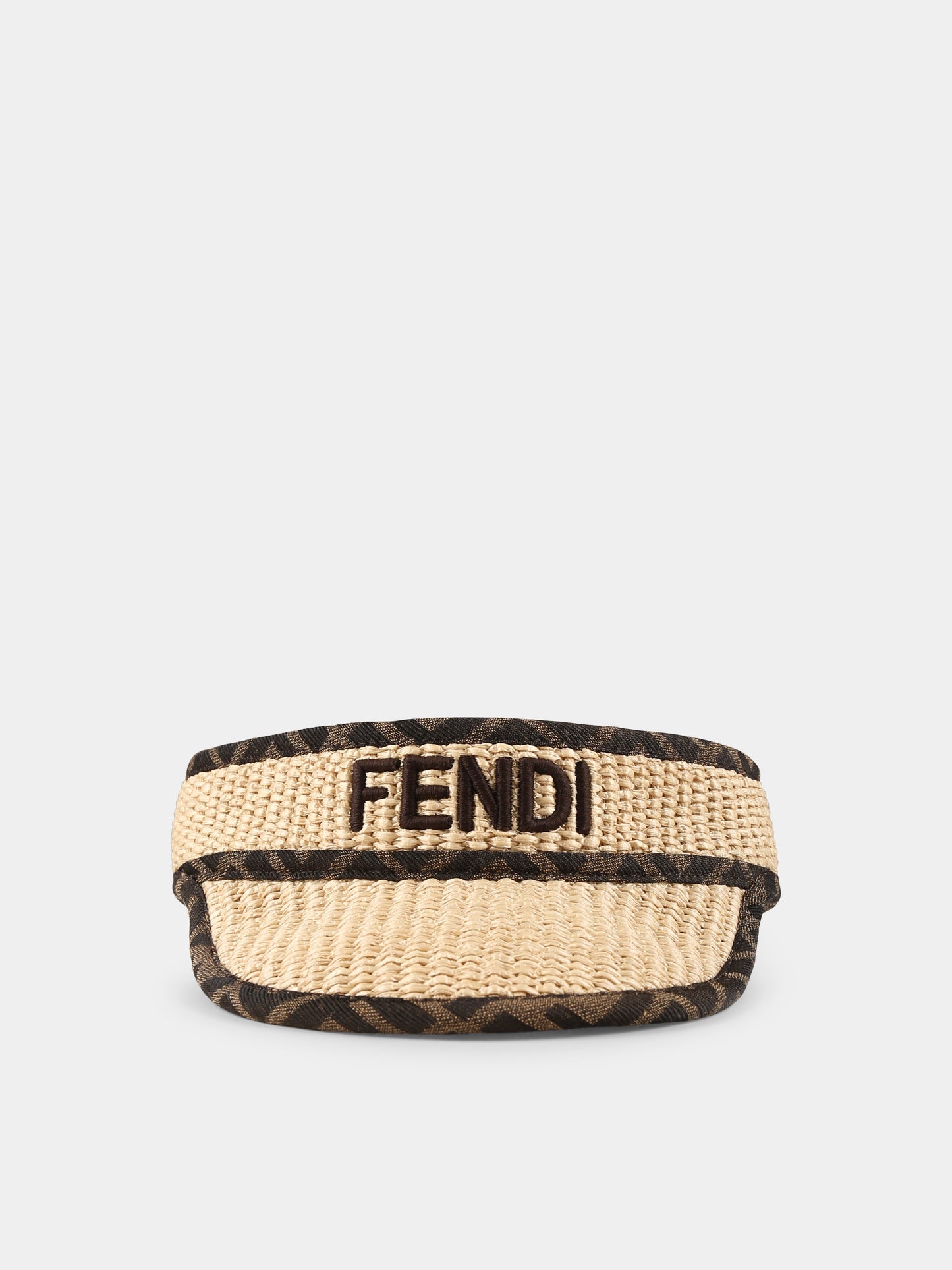 Cappello beige per bambini con logo,Fendi Kids,JUP035 AULR F0GUU