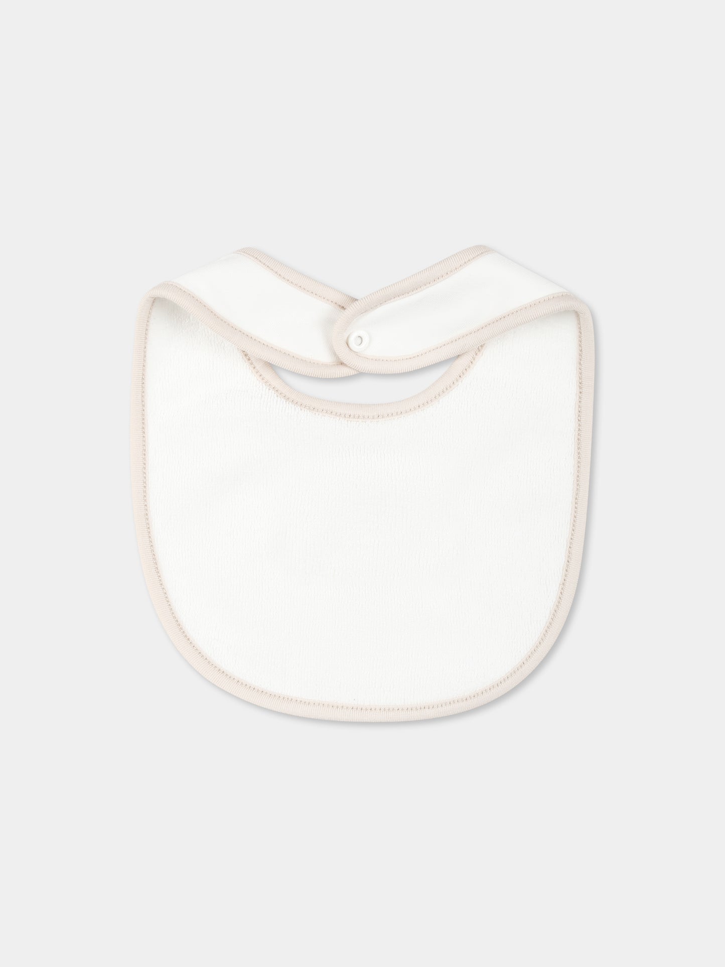 Set tutina beige per neonati con logo