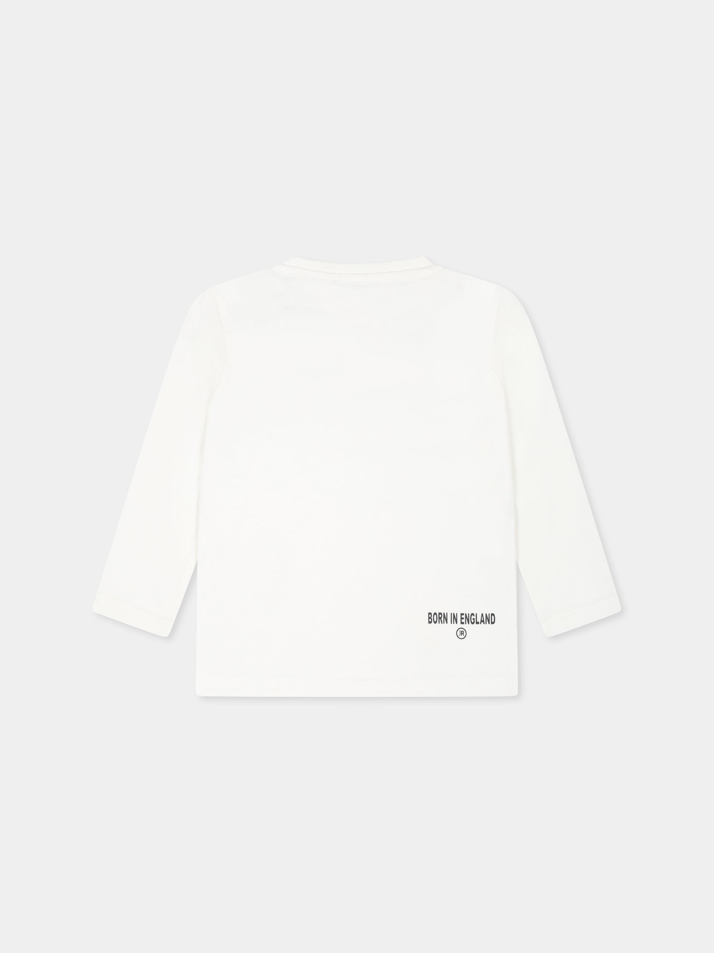 T-shirt bianca per neonato con logo,Richmond,RIA24034TS OFF-WHITE