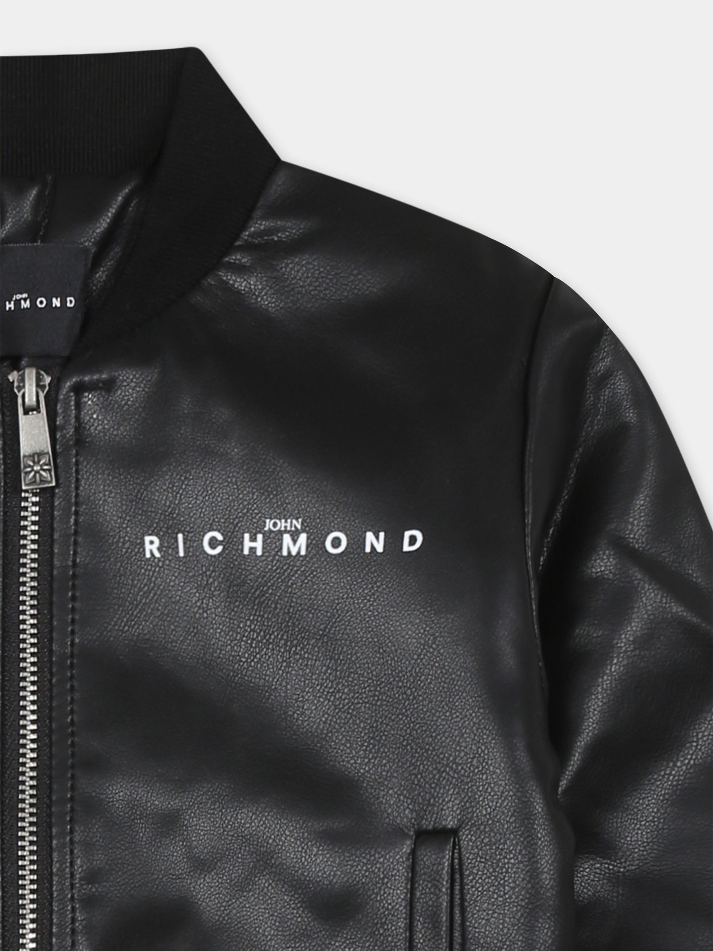 Bomber nero per  neonato con logo
