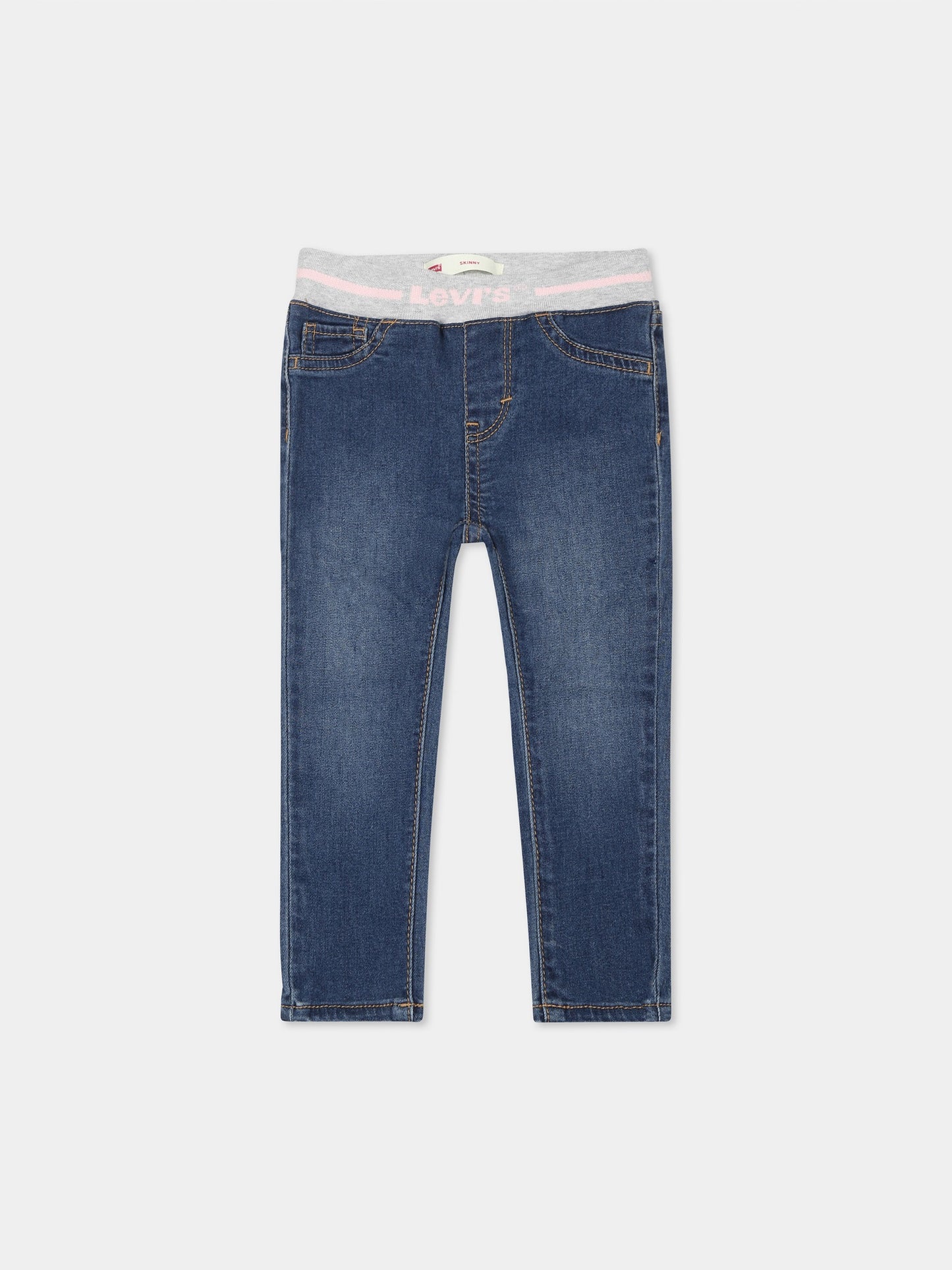 Jeans blu per neonata