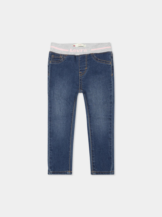 Jeans blu per neonata