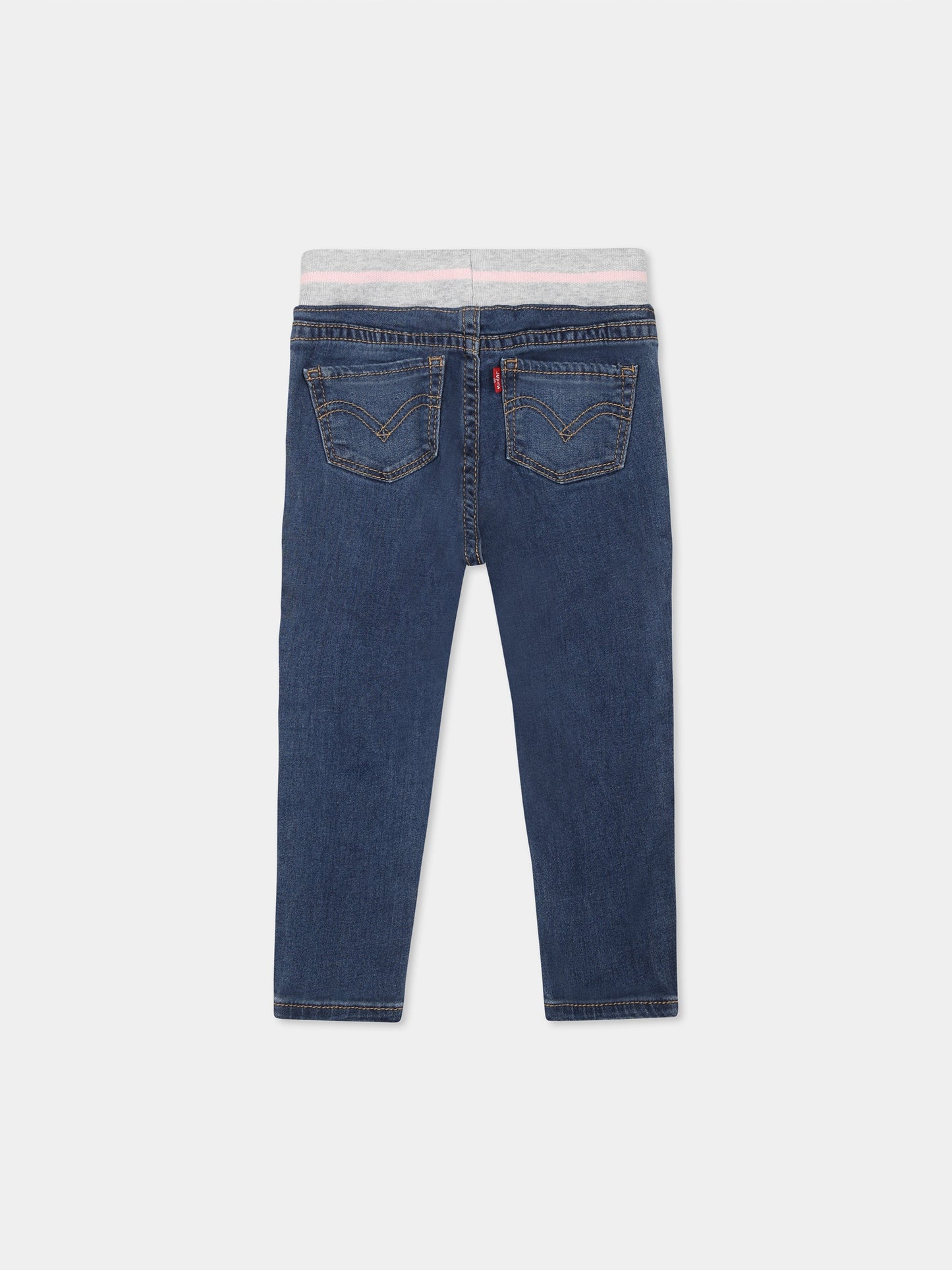 Jeans blu per neonata