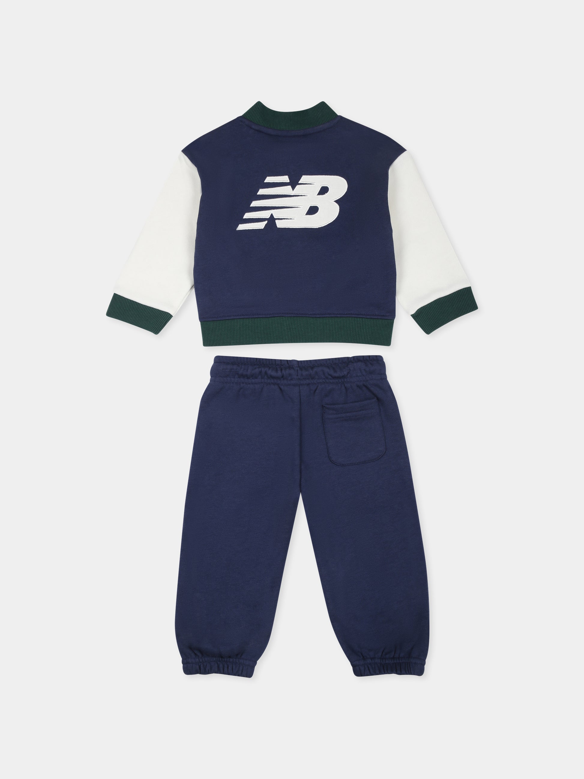 Completo blu per neonato con logo,New Balance,LAKB0098I NNY