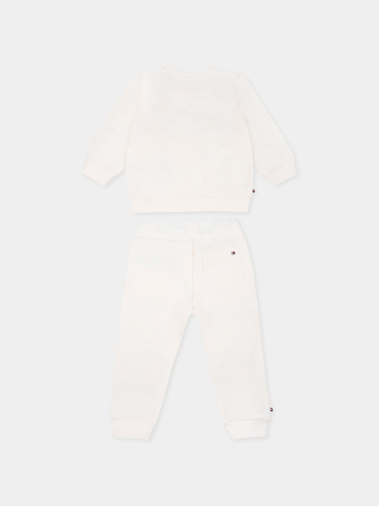 Completo avorio per neonato con logo