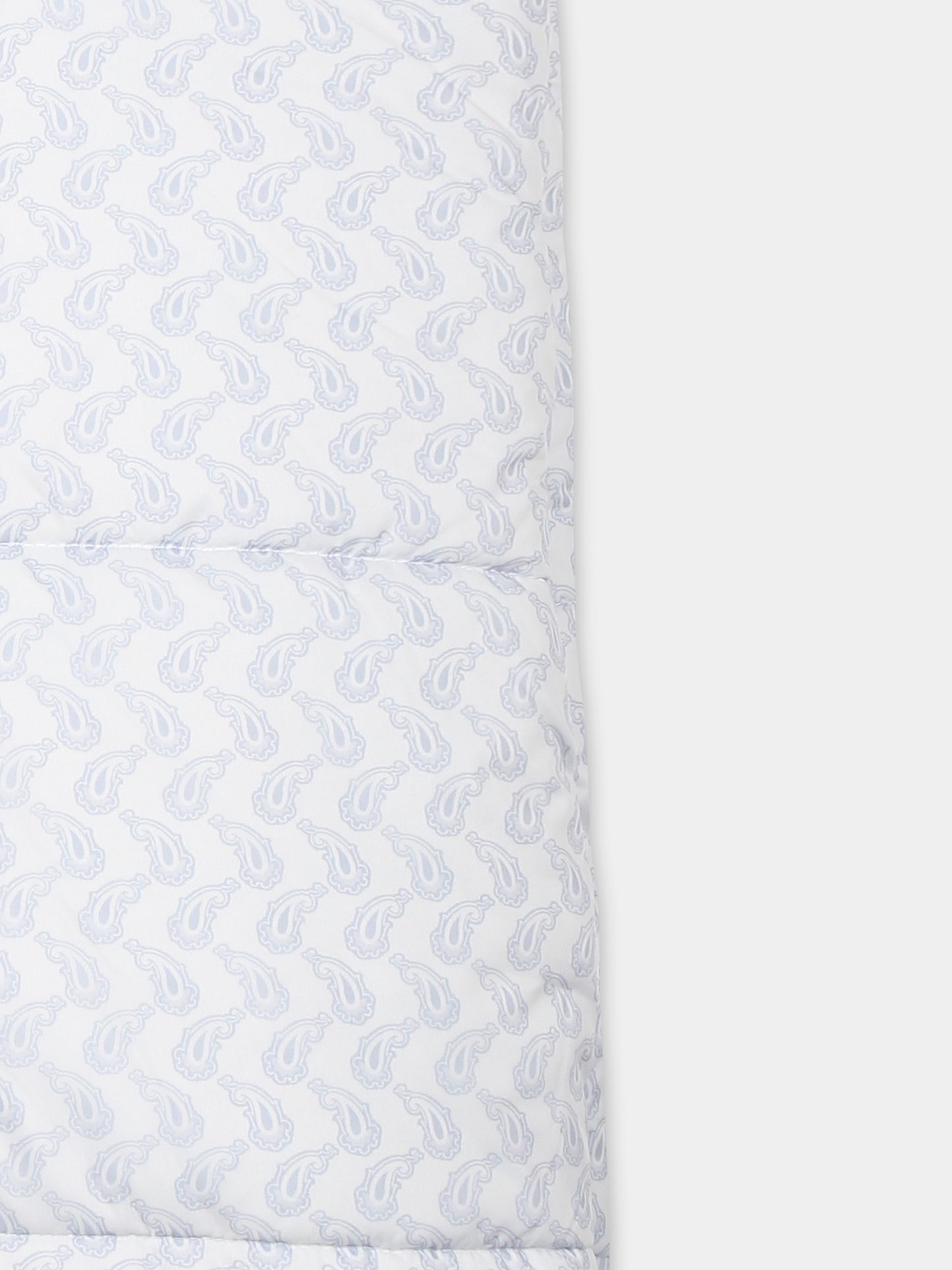 Sacco nanna celeste per neonato con stampa paisley
