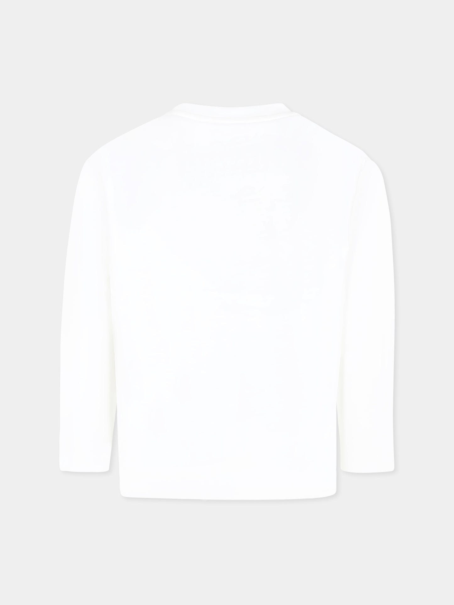 T-shirt avorio per bambino con Pegaso