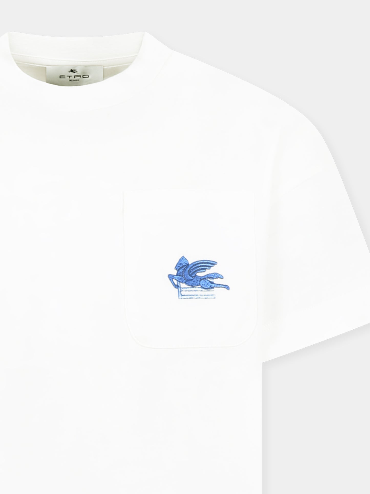 T-shirt avorio per bambini con Pegaso