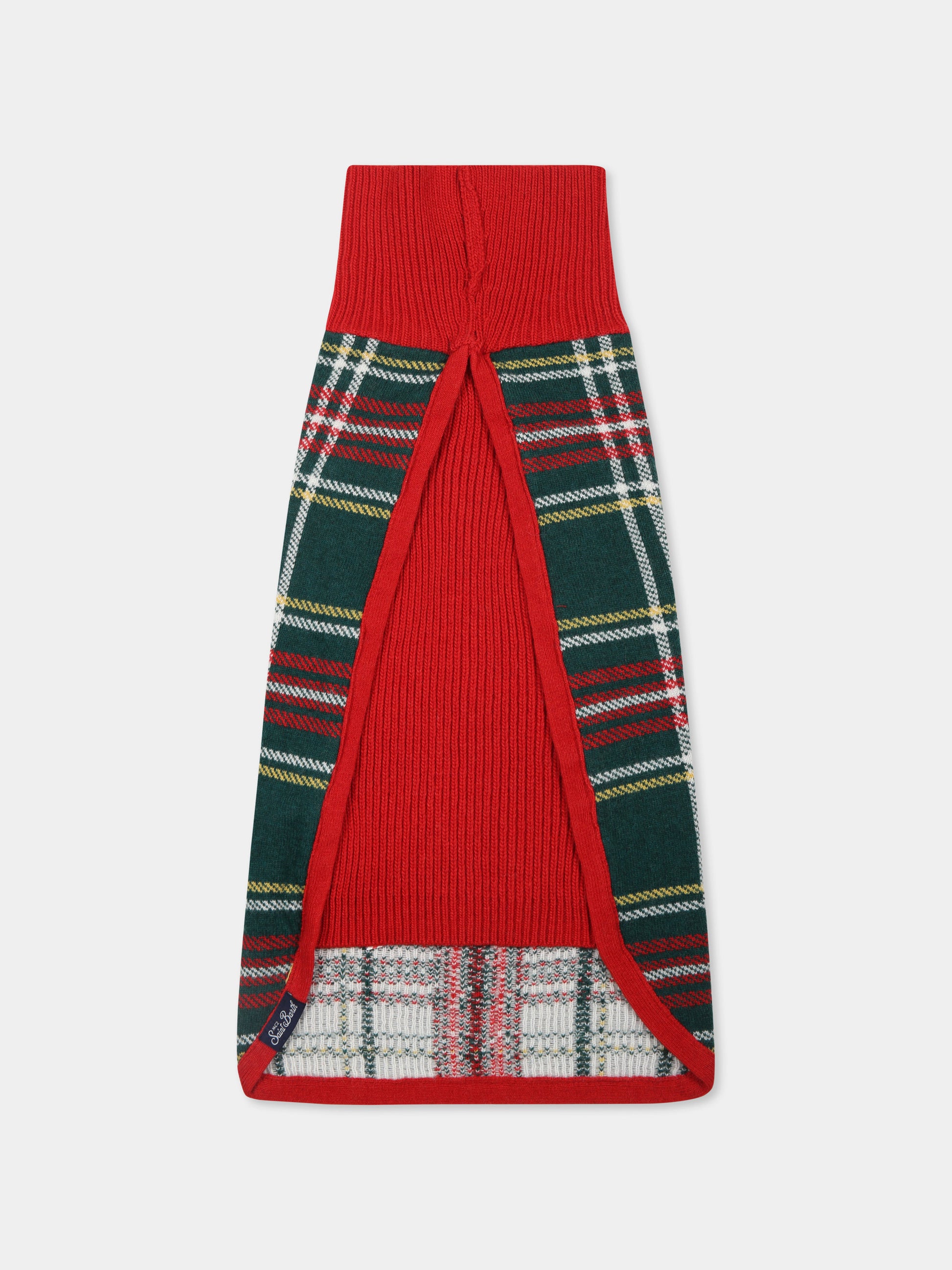 Maglione rosso per cani con scritta,Mc2 Saint Barth,PDOG001 02596G