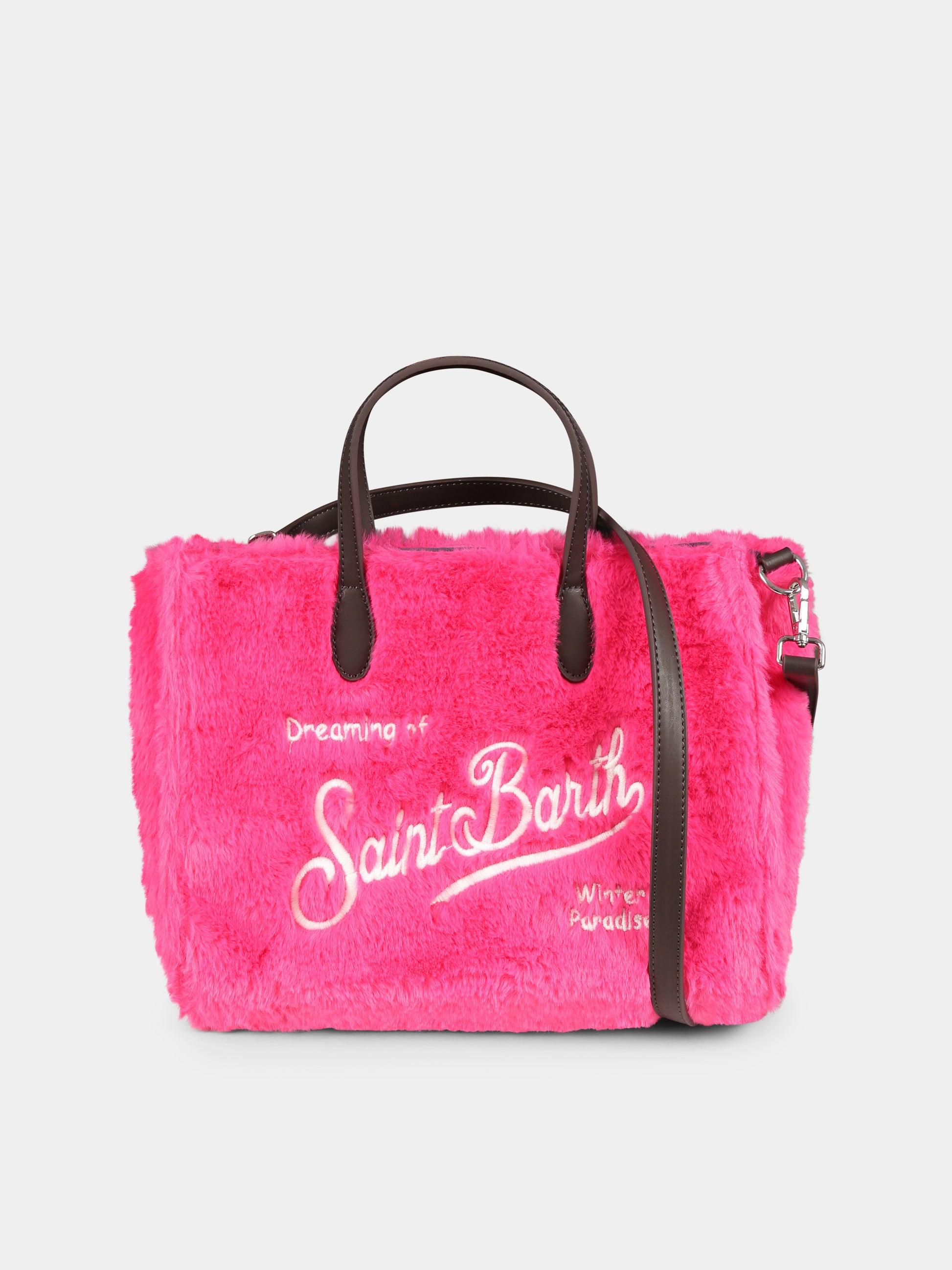 Borsa fucsia Vivian per bambina con logo,Mc2 Saint Barth,VIV0002 01072C