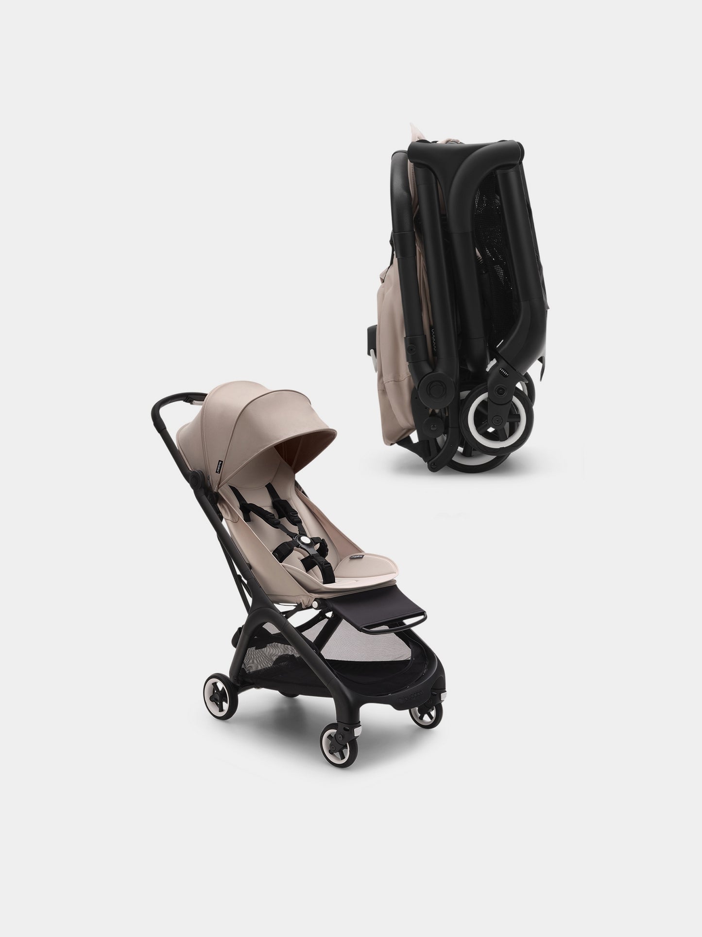 Passeggino Butterfly completo Black/Desert per neonati