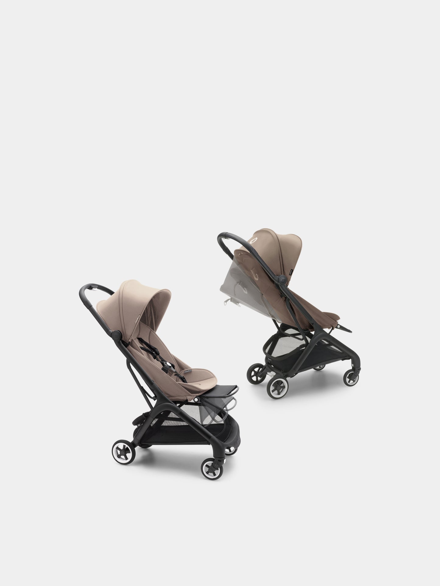 Passeggino Butterfly completo Black/Desert per neonati