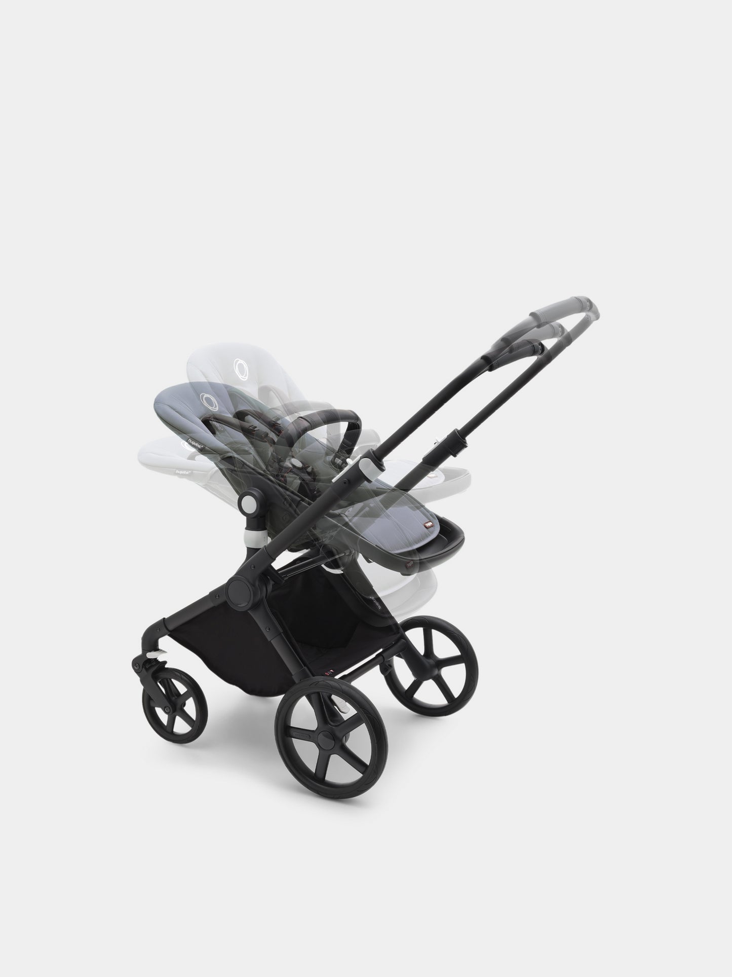 Passeggino Fox Cub completo Black/Stormy blue per neonati