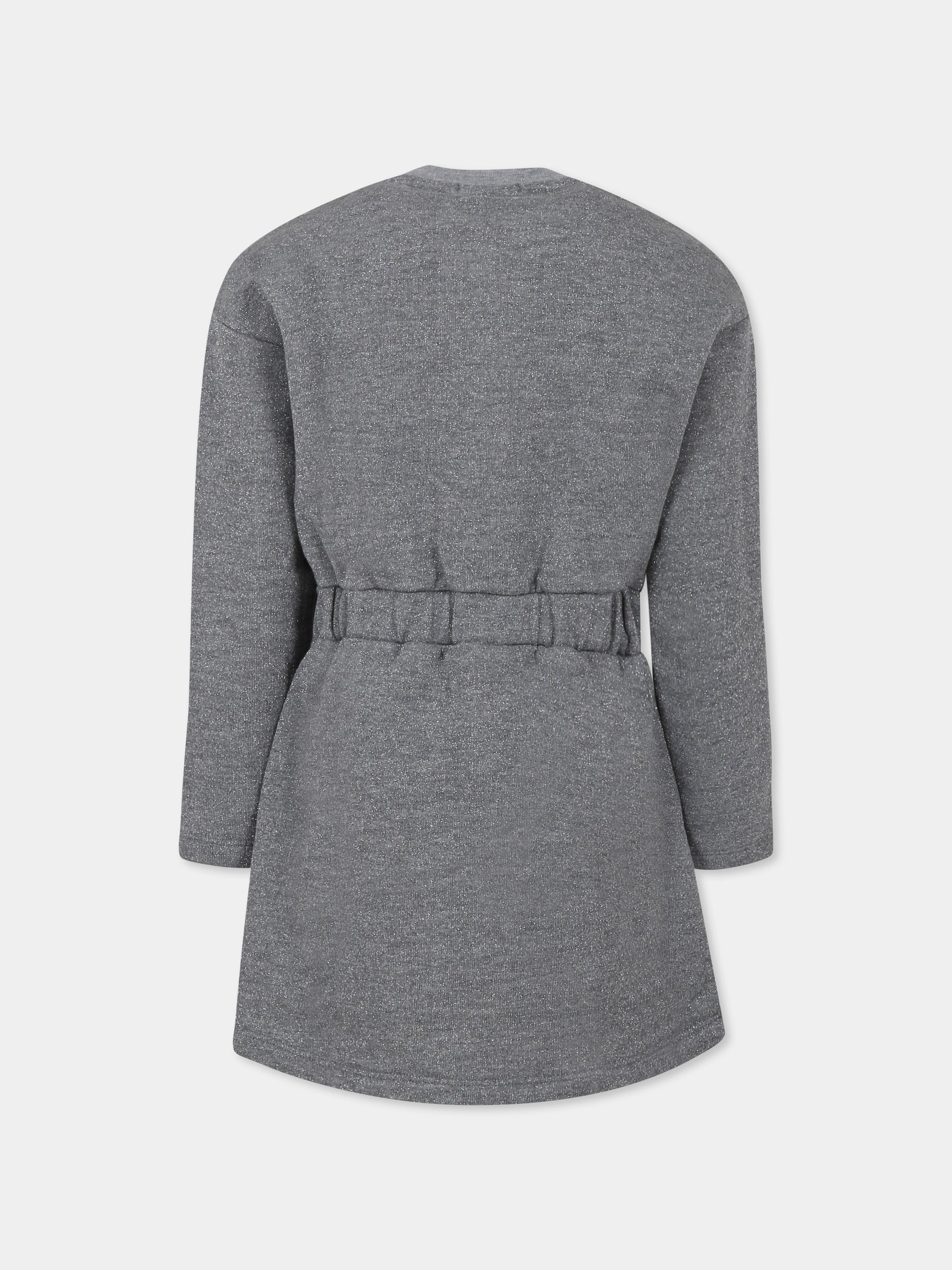 Vestito grigio per bambina con logo,Pinko,F4PIBGDR165 104