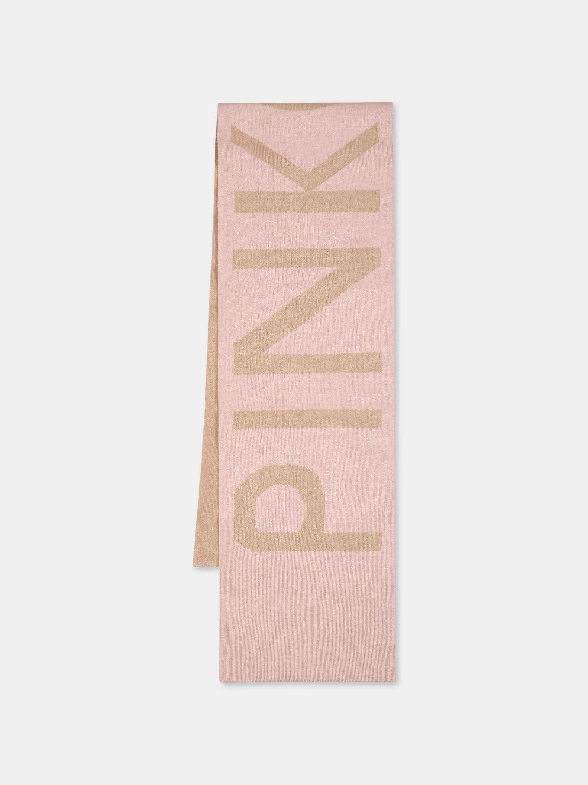 Sciarpa rosa per bambina con logo,Pinko,F4PIBGSC131 261