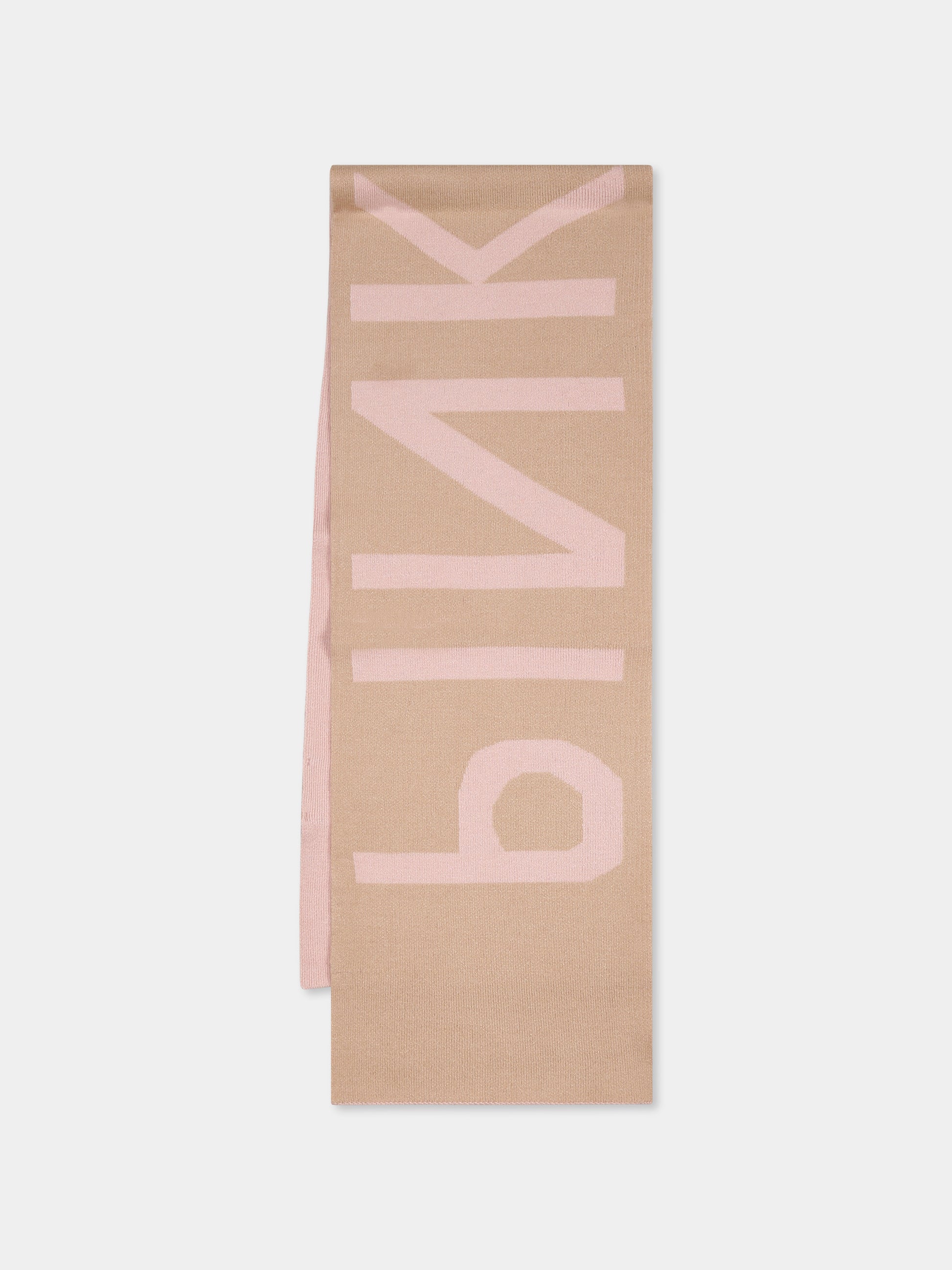 Sciarpa rosa per bambina con logo,Pinko,F4PIBGSC131 261