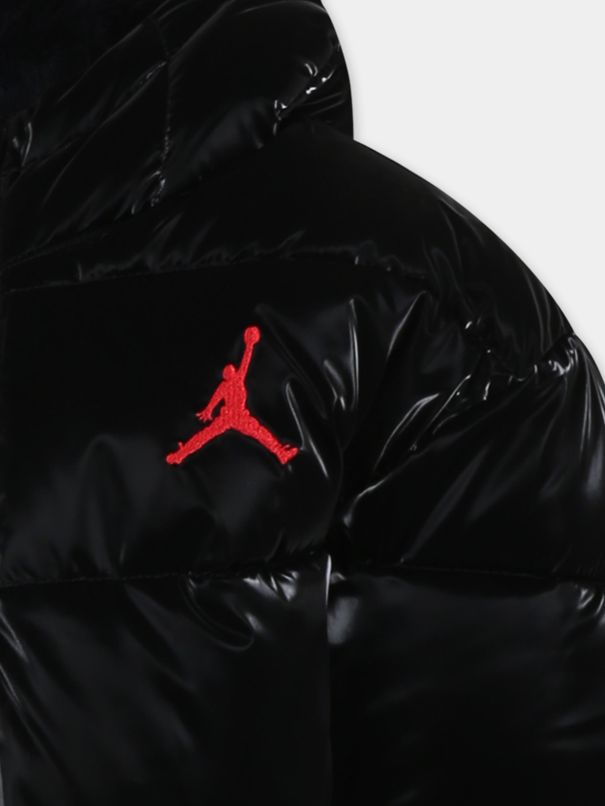 Piumino nero per bambino con Jumpman,Jordan,35C483 023
