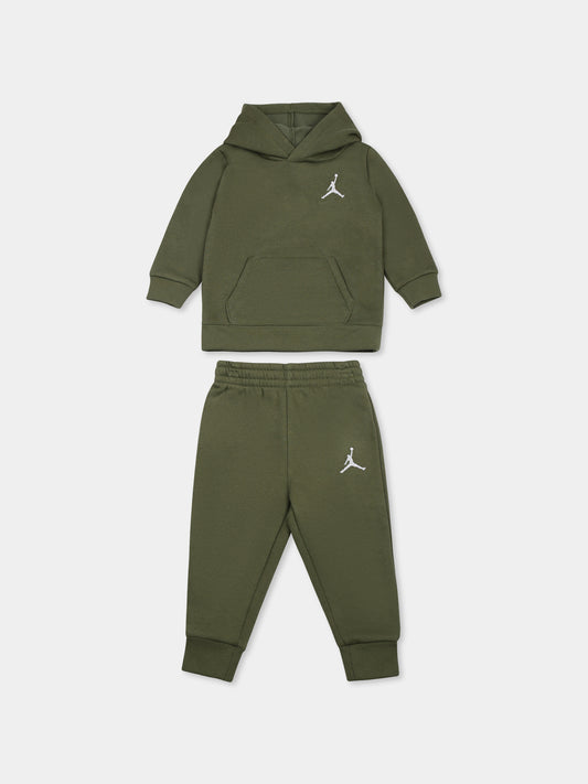 Completo verde per neonati con Jumpman e logo