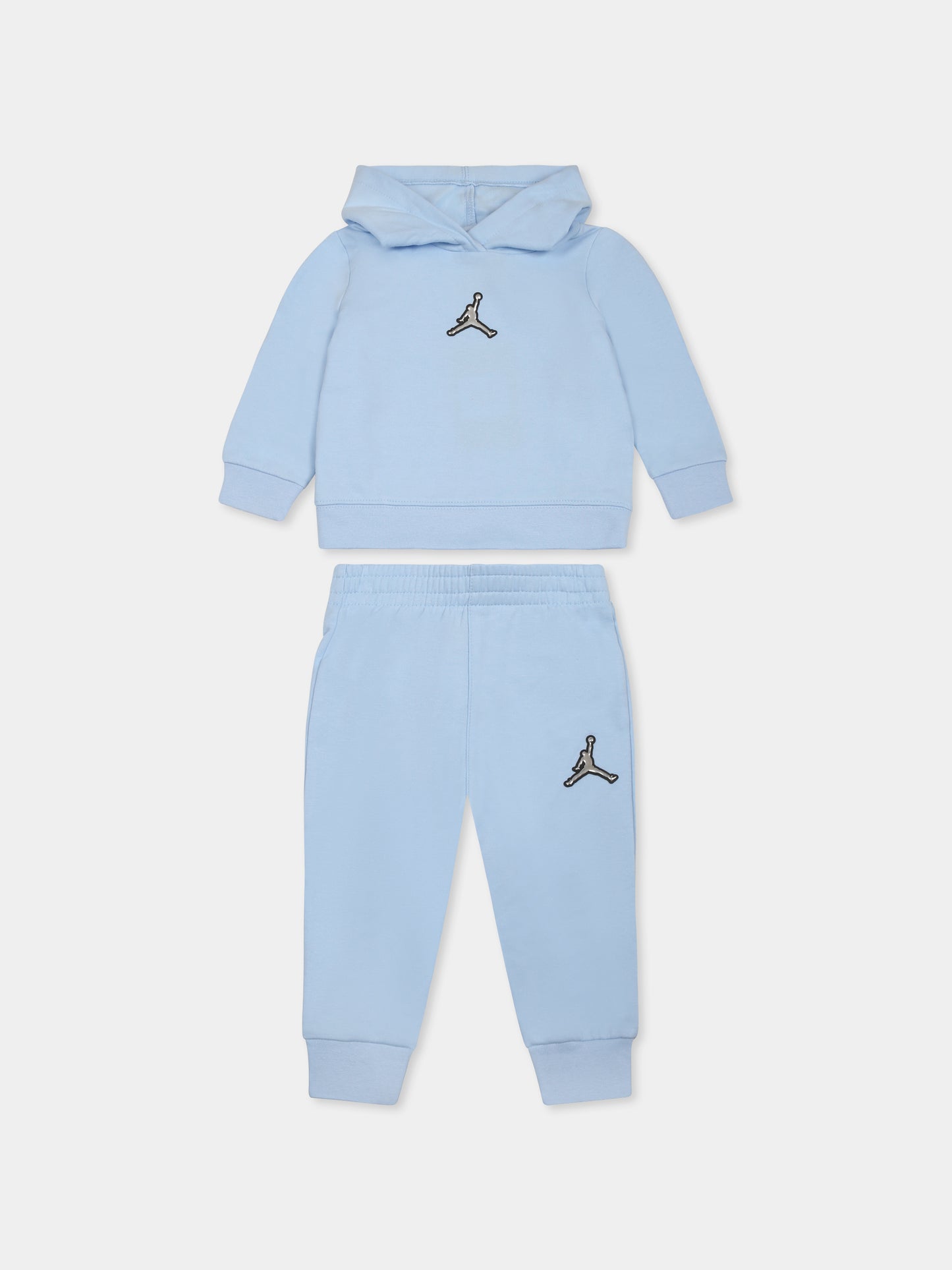 Completo celeste per neonato con Jumpman e logo