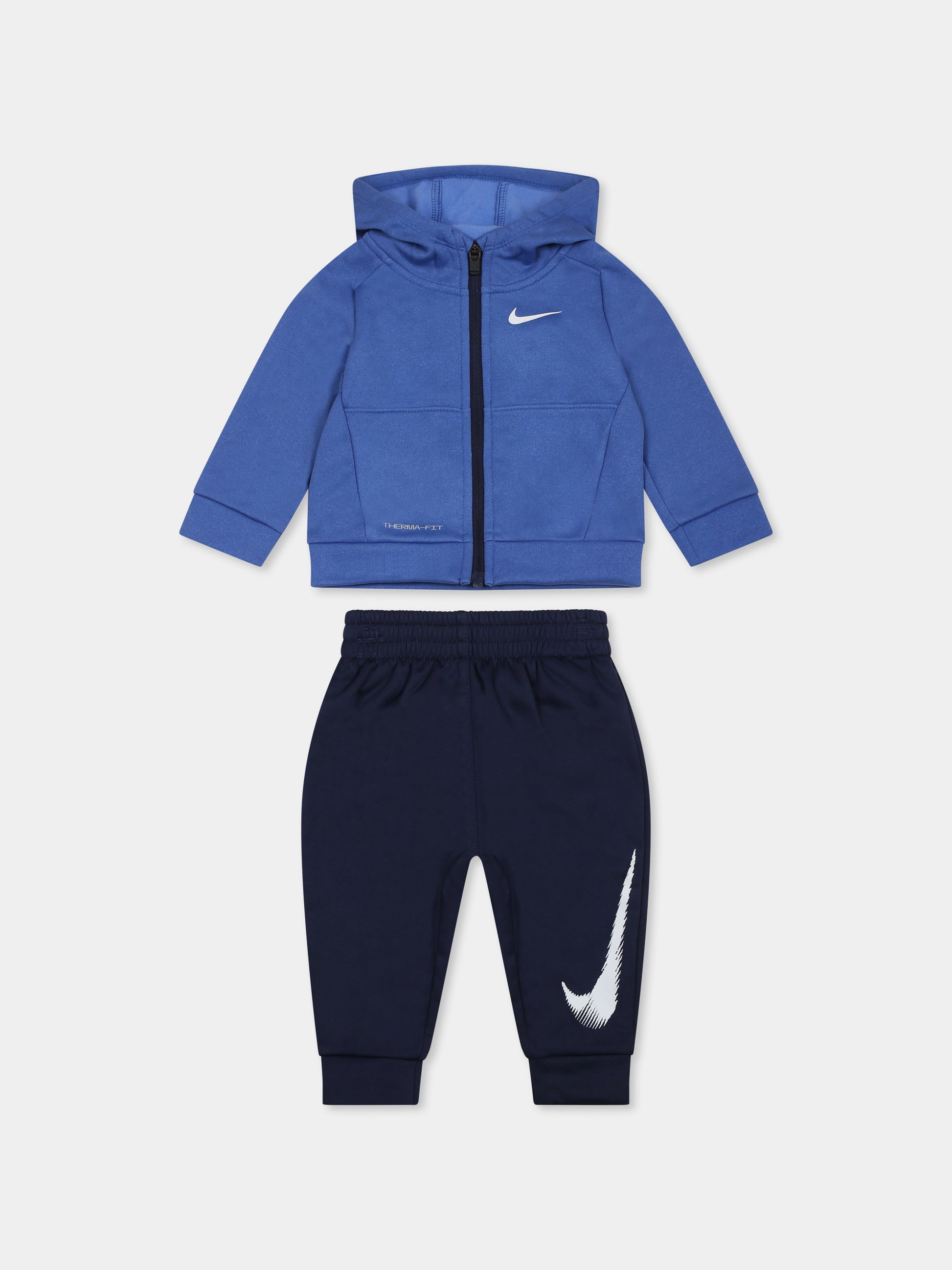 Completo blu per neonato con swoosh,Nike,66L187 U90