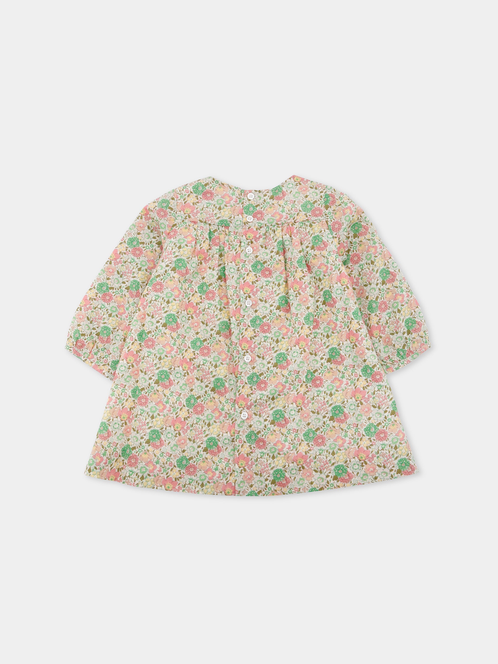 Vestito multicolor per neonata con stampa floreale,Bonpoint,W05XDRW00002 521