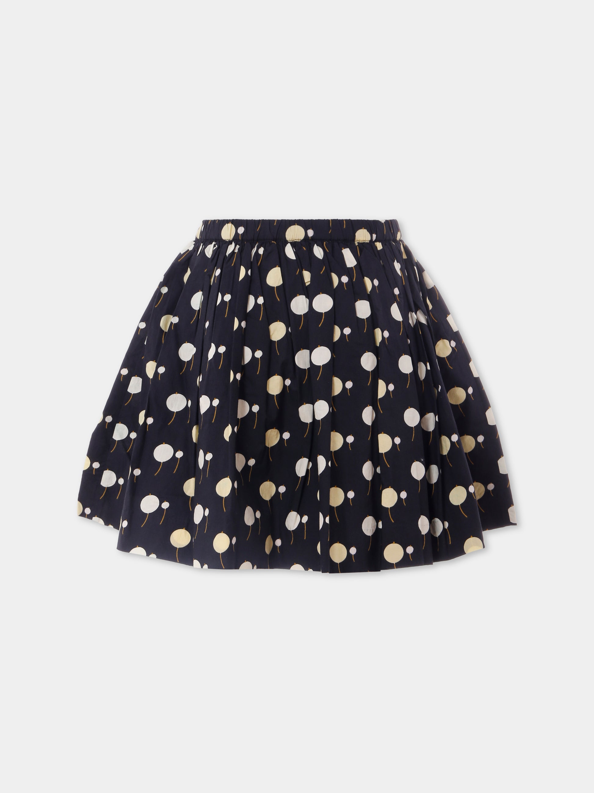 Gonna nera per bambina con ciliegia all over,Bonpoint,P05GSKW00004 699A