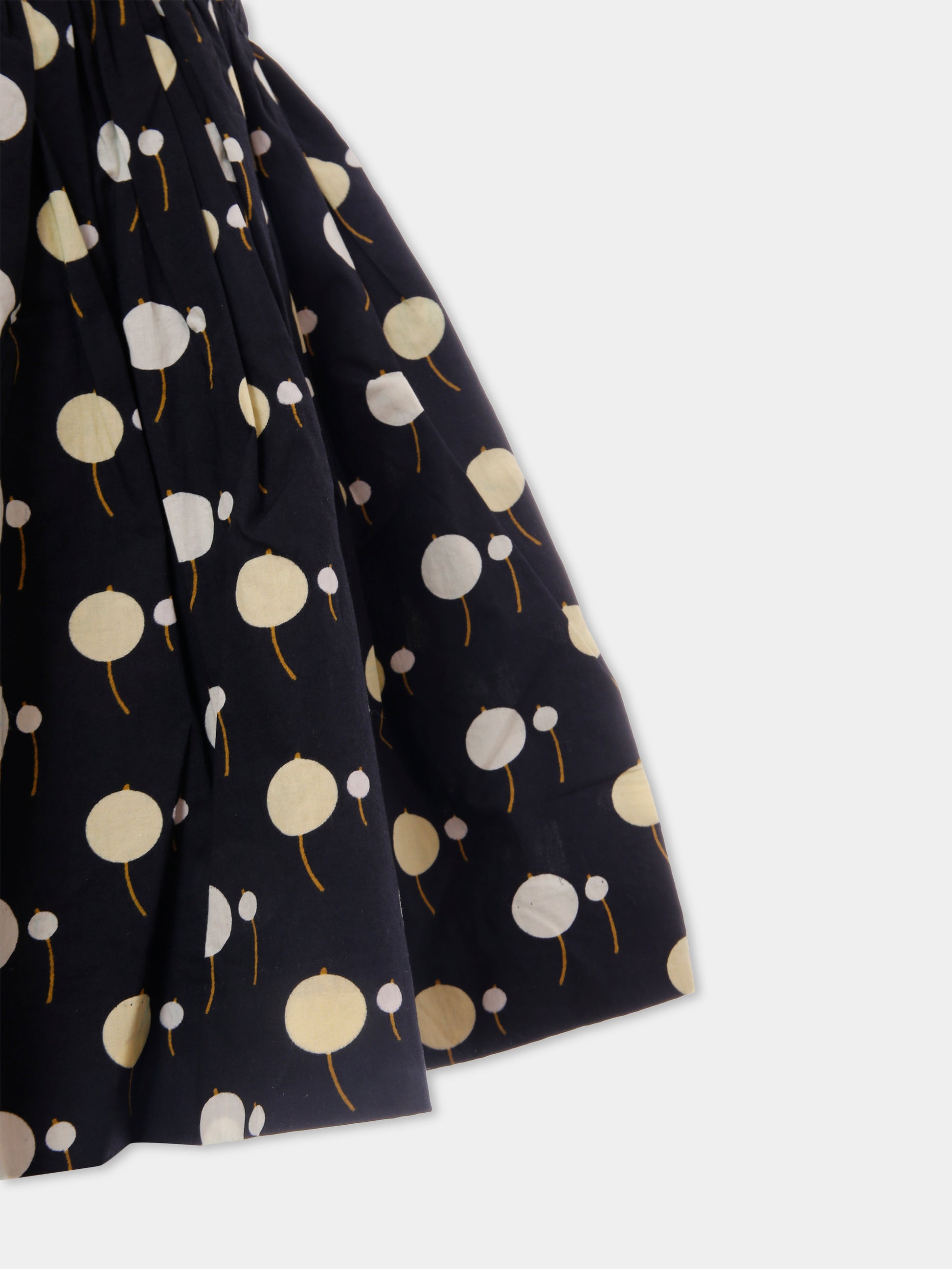 Gonna nera per bambina con ciliegia all over,Bonpoint,P05GSKW00004 699A