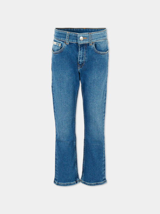 Jeans blu per bambino con logo,Calvin Klein Kids,25CCKIB0IB02540 1A4