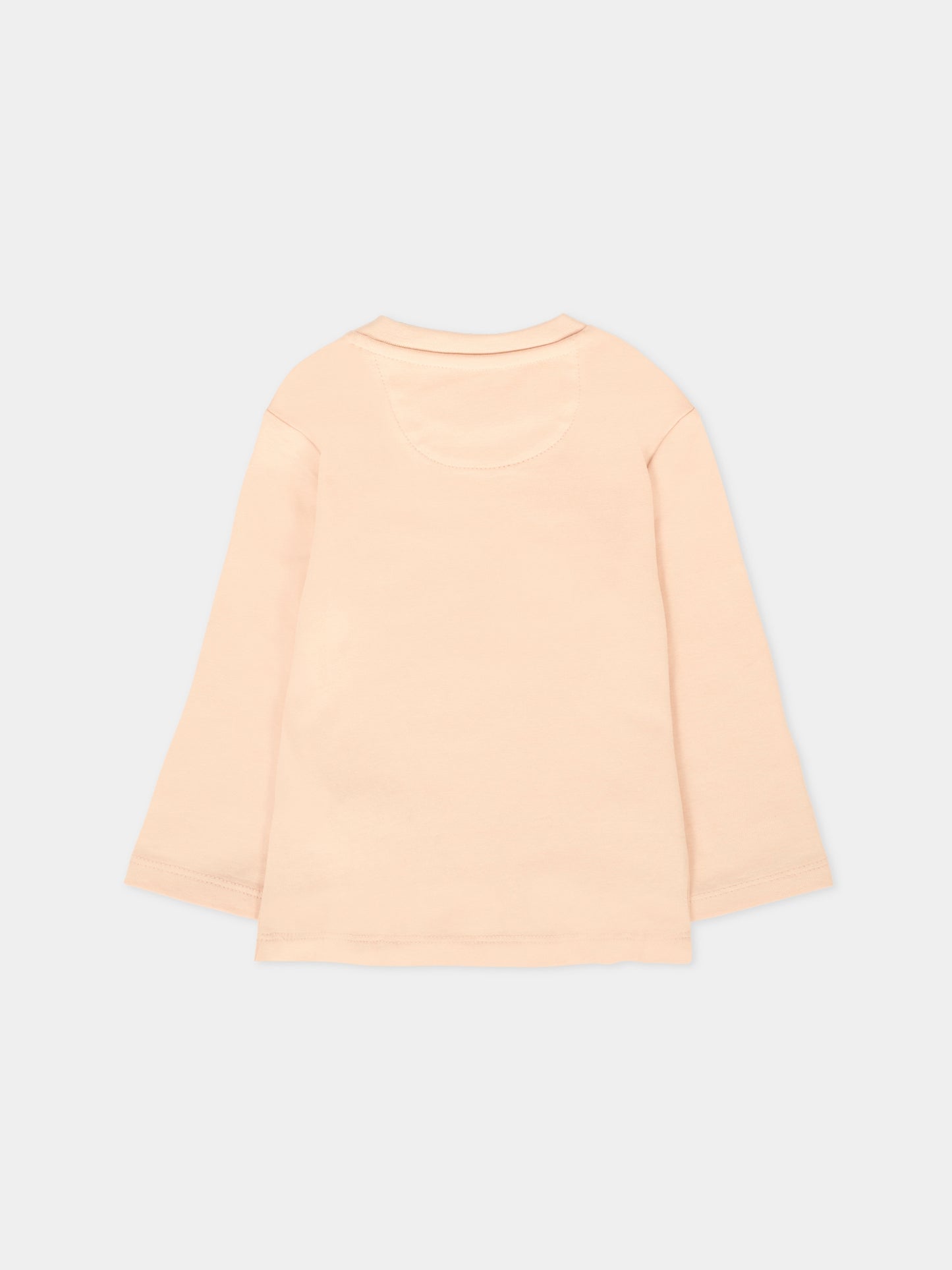 T-shirt rosa per neonata con logo,Calvin Klein Kids,25CCKIN0IN00005 TGI