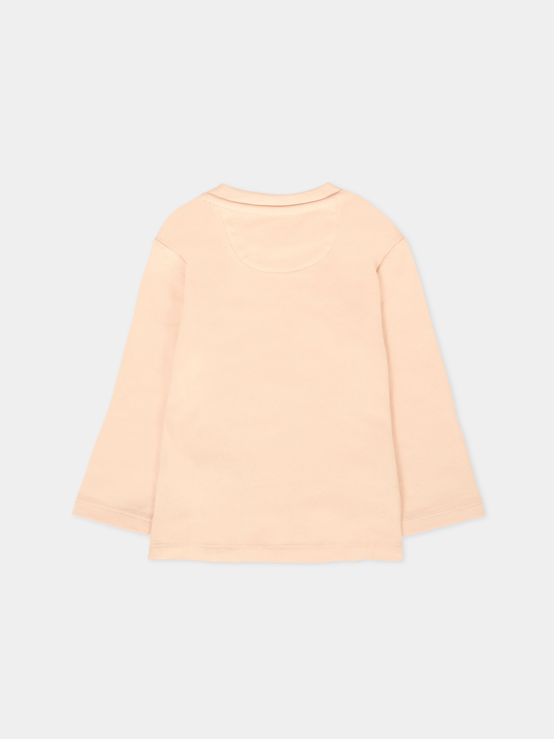 T-shirt rosa per neonata con logo,Calvin Klein Kids,25CCKIN0IN00005 TGI