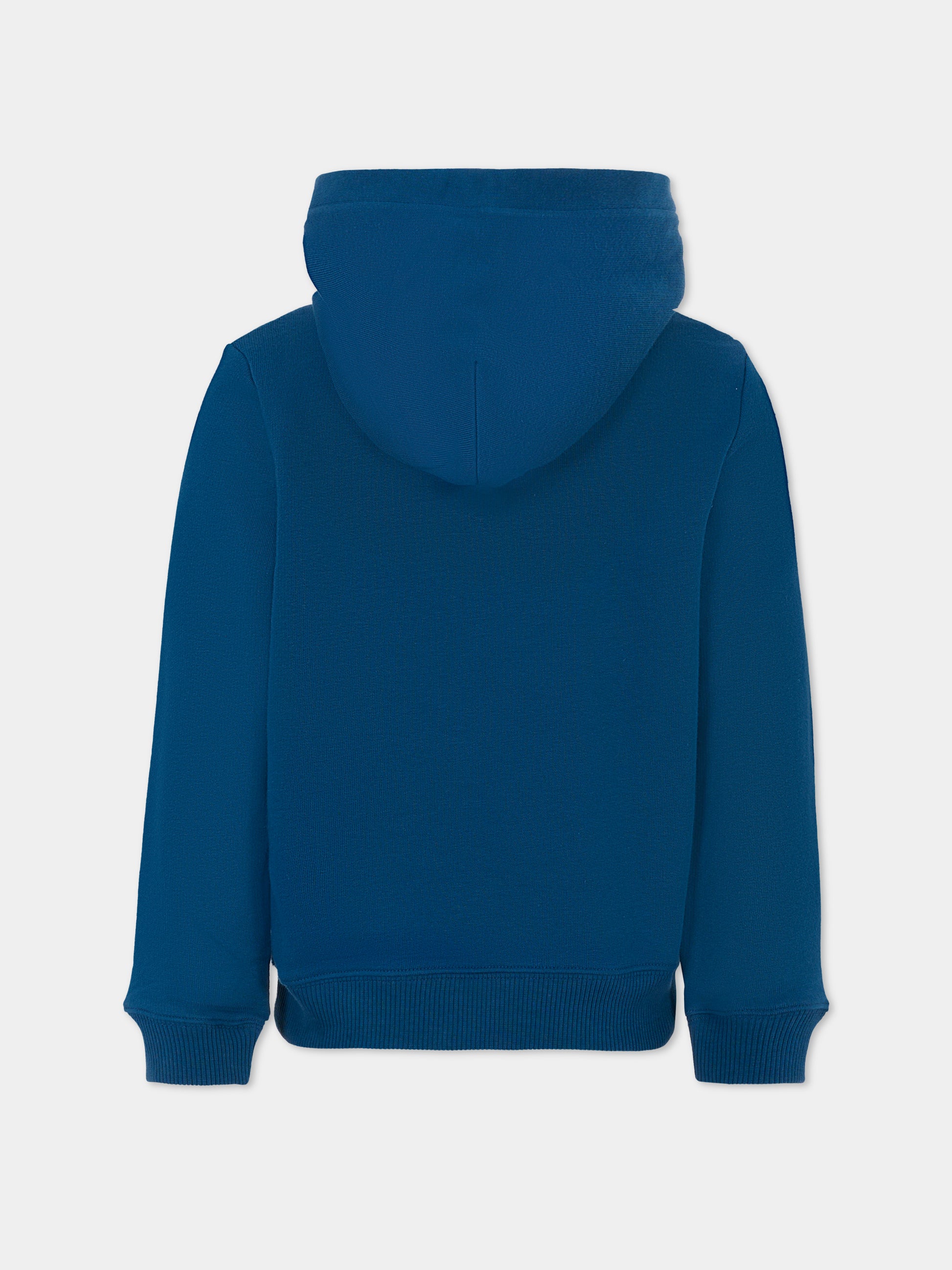 Felpa blu per bambino con logo,Calvin Klein Kids,25CCKIU0IU00266 C3I